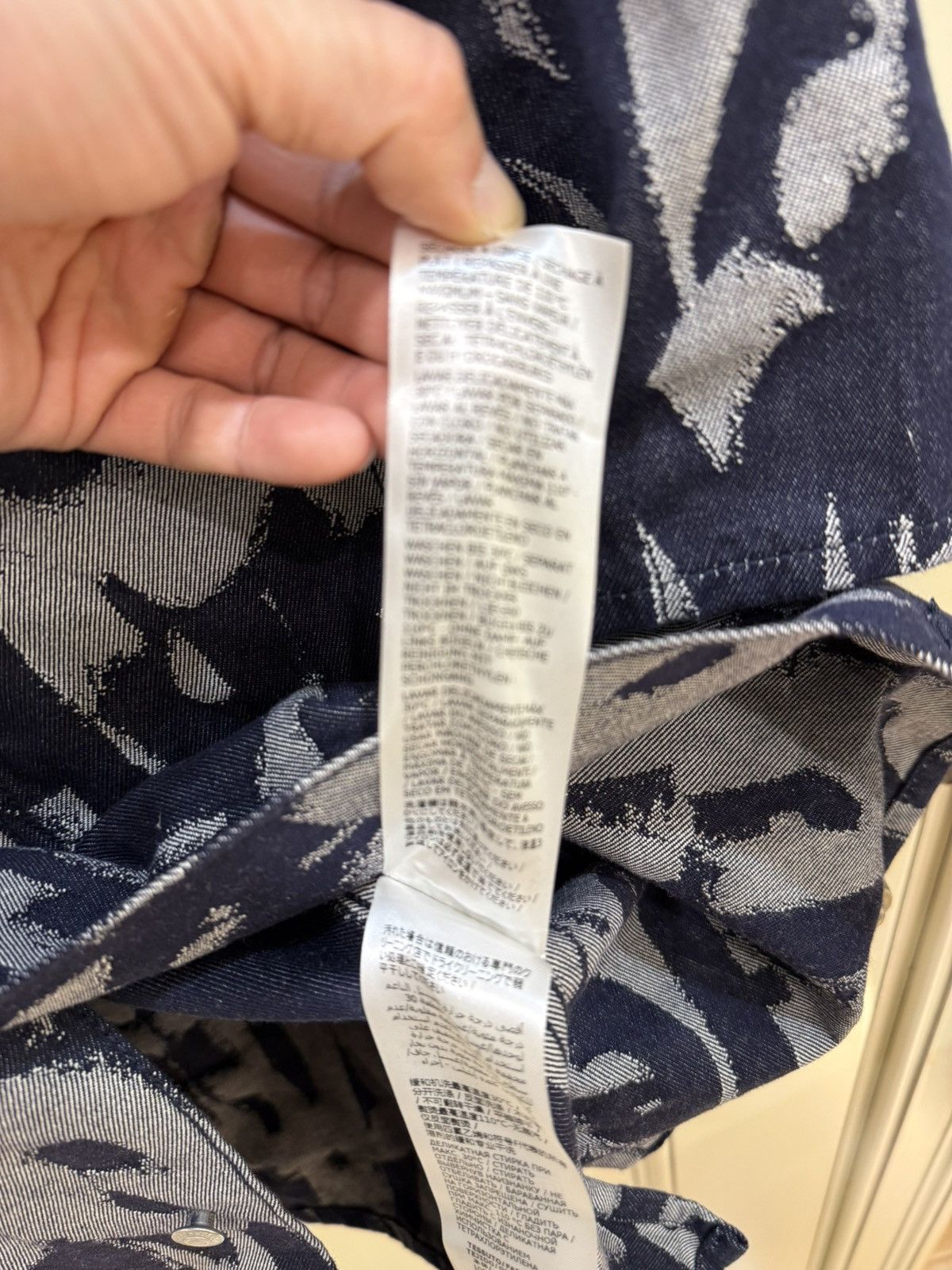 Alexander McQueen Graffati print denim shirt and shorts ，oneset size 46 Size US S / EU 44-46 / 1 - 7 Thumbnail