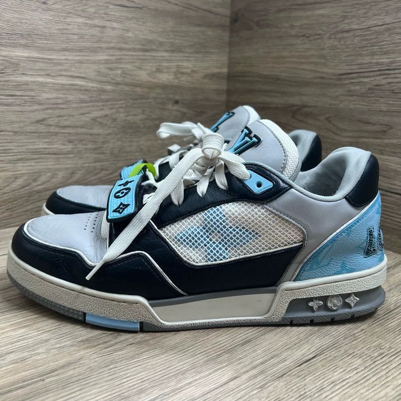 Louis Vuitton Louis Vuitton Trainer Grey-Blue Velcro Shoes Size US 9 / EU 42 - 1 Thumbnail