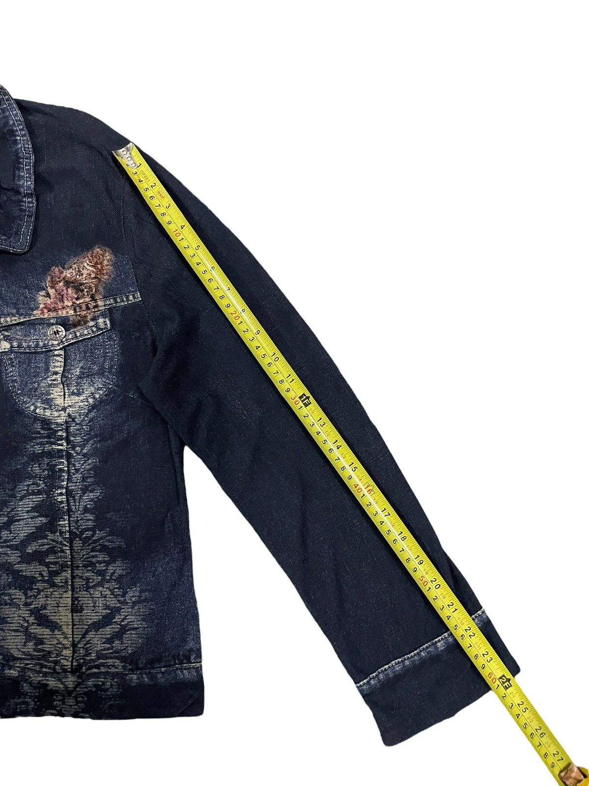 Christian Audigier Vintage Japanese Brand Denim Floral Art Style ButtonUp Shirt Size M / US 6-8 / IT 42-44 - 11 Thumbnail