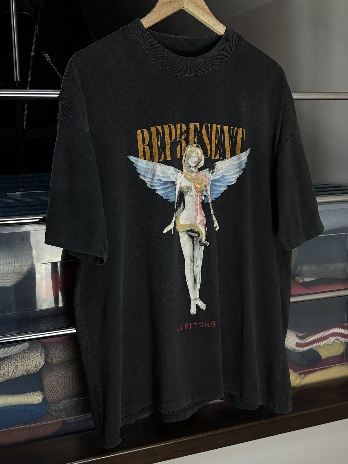 Represent Clo. Represent Clo Reborn Angel In Utero Nirvana Oversized Tee Size US M / EU 48-50 / 2 - 2 Thumbnail