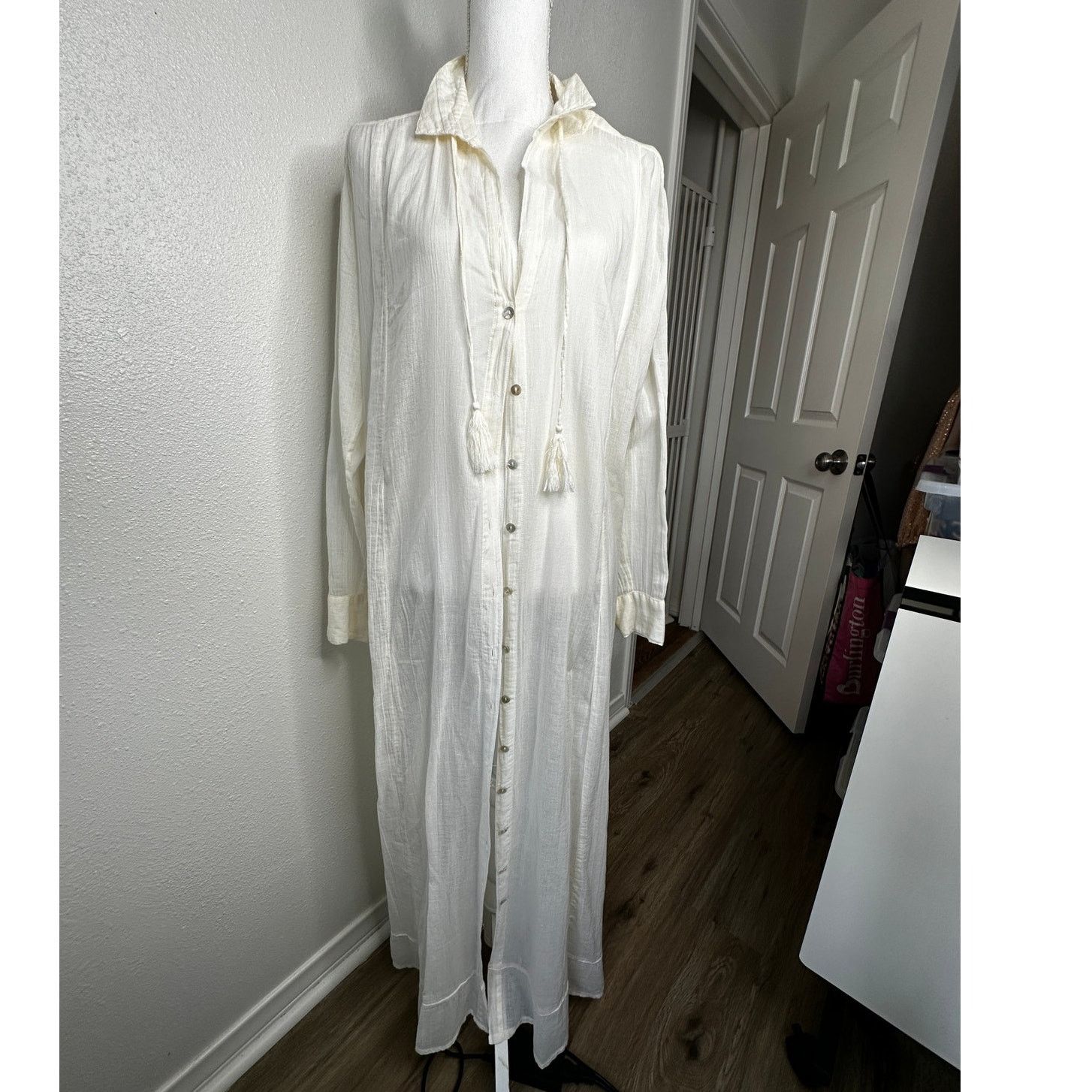 Other Z&L Europe Maxi Boho Button Front Tassel Long Sleeve Coverup Size S / US 4 / IT 40 - 1 Thumbnail