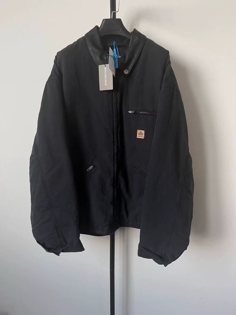 Balenciaga Balenciaga Carhartt Distressed Denim Jacket - dmc Size US M / EU 48-50 / 2 - 1 Thumbnail