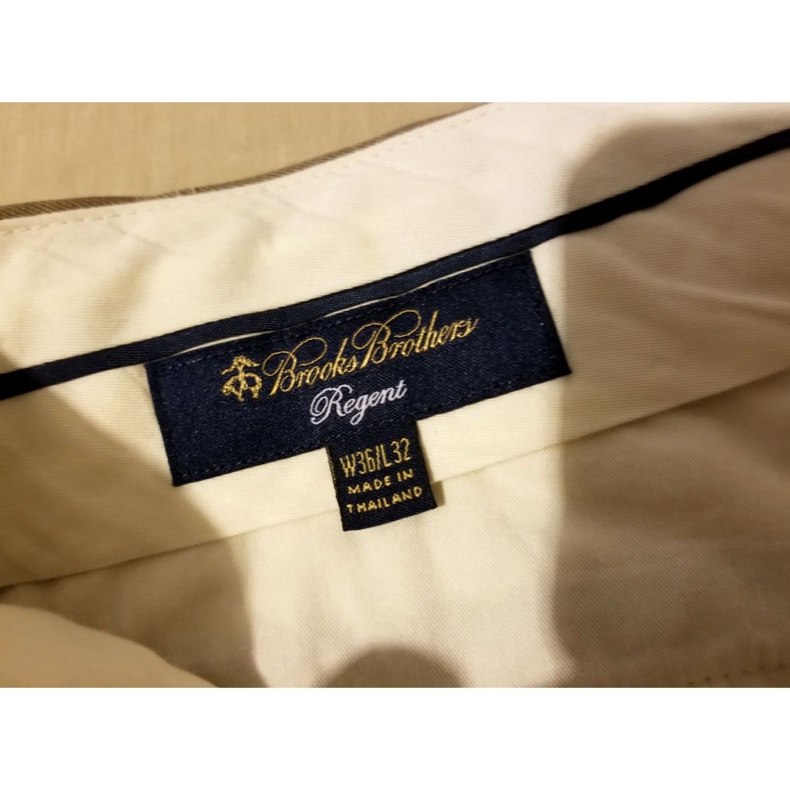 Brooks Brothers Brooks Brothers Wool Dress Pants 36x32 Cotton Slack Khaki Chino Trouser 35x32 Size US 36 / EU 52 - 4 Thumbnail