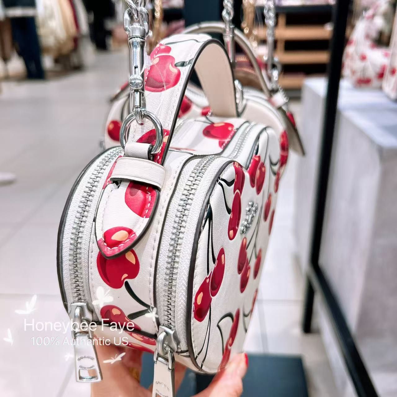 Coach 🍒 Heart Crossbody Bag With Cherry Print CAB06 Size ONE SIZE - 2 Thumbnail