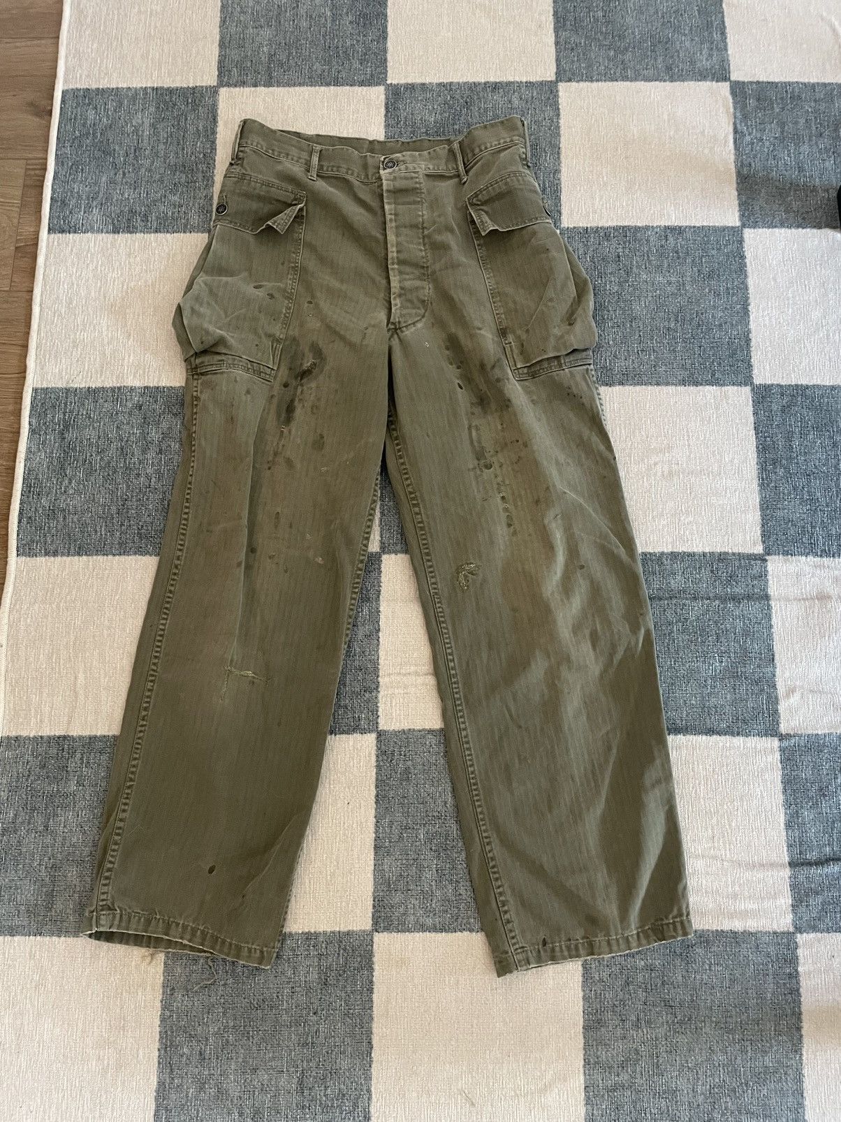 Vintage Vtg HBT P44 Pants Size US 31 - 1 Thumbnail