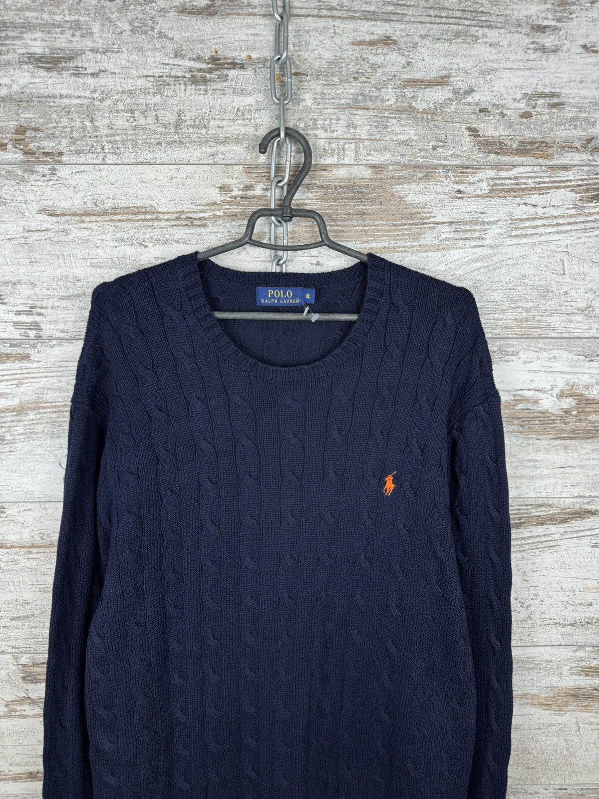 Polo Ralph Lauren × Vintage Mens Vintage Polo Ralph Lauren navy sweater old money luxury Size US XL / EU 56 / 4 - 3 Thumbnail