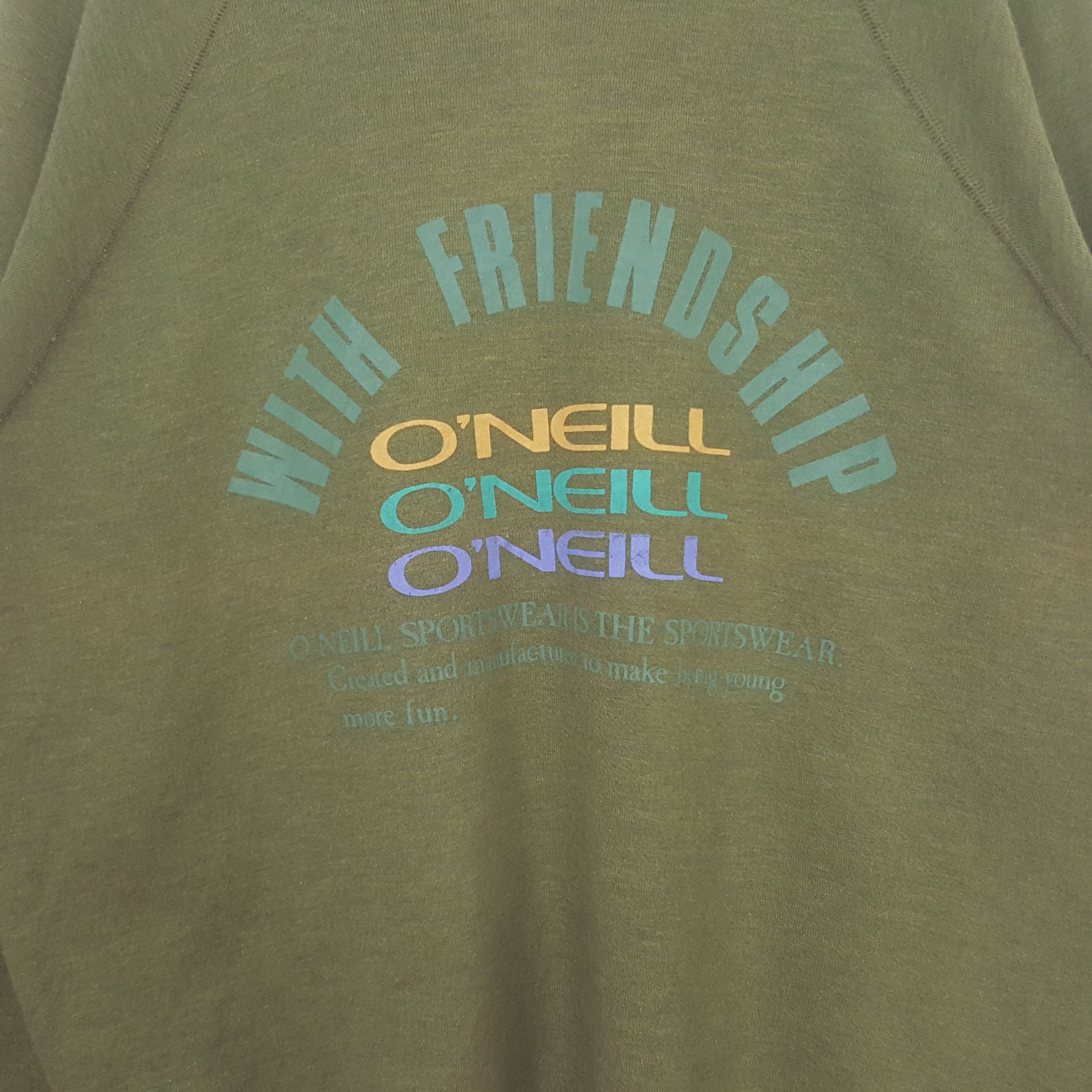O'Neill Vintage O'neill Surfing Style 90's Sweatshirt C315N6 Size US L / EU 52-54 / 3 - 2 Thumbnail