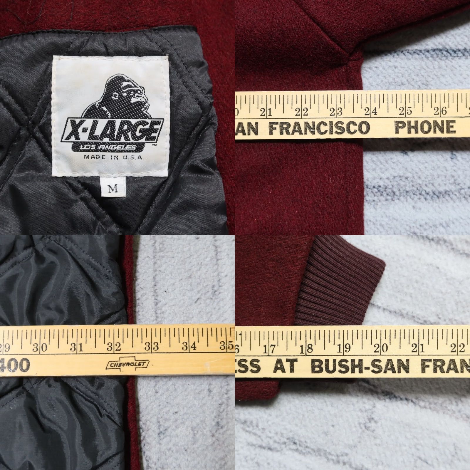 X-LARGE VINTAGE X-Large Los Angeles Wool Parka Jacket M Maroon Parka Mens Size US M / EU 48-50 / 2 - 8 Thumbnail