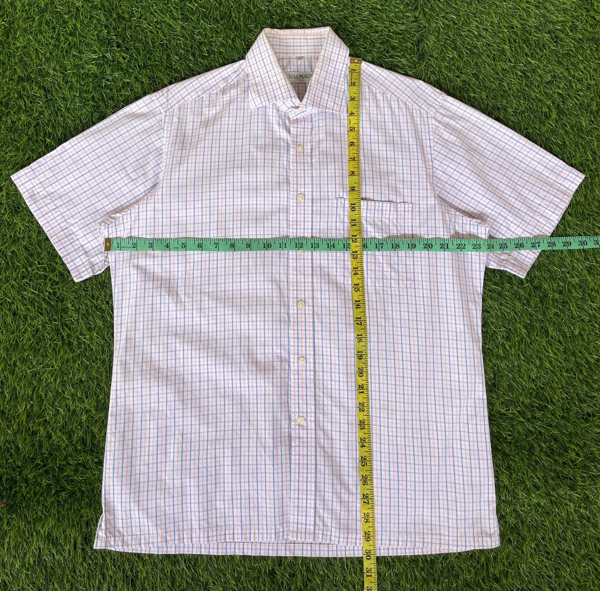 Balmain Vintage’90s🔥BALMAIN PIERRE🔥Square Short Shirt Button Up Size US L / EU 52-54 / 3 - 9 Thumbnail