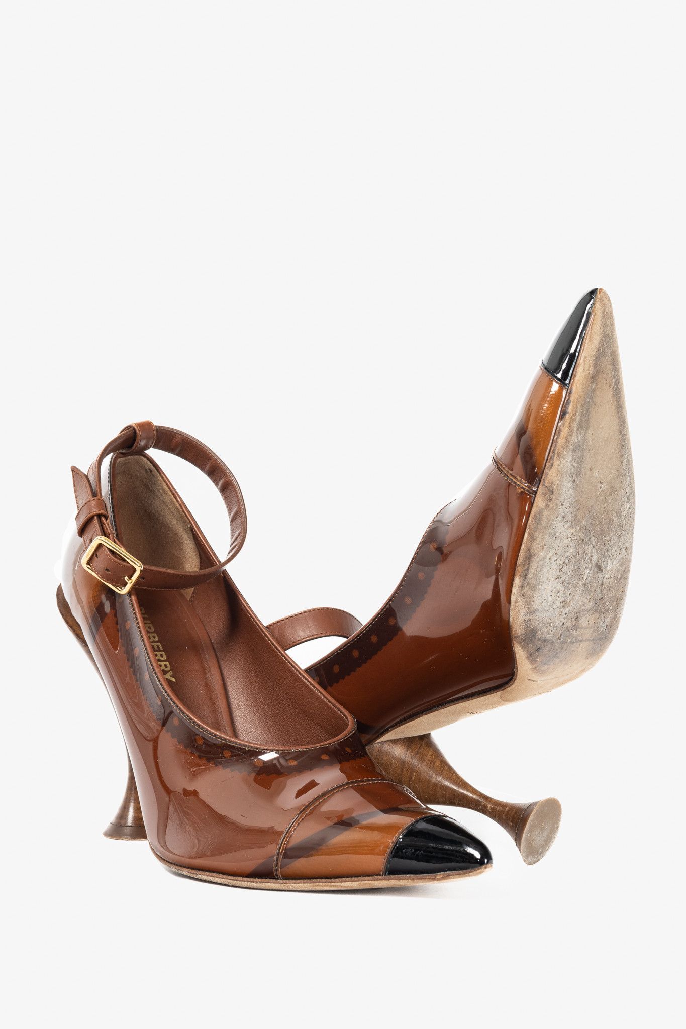 Burberry Burberry AW19 Runway Evan 105 Plex Heels Size US 8.5 / IT 38.5 - 4 Thumbnail