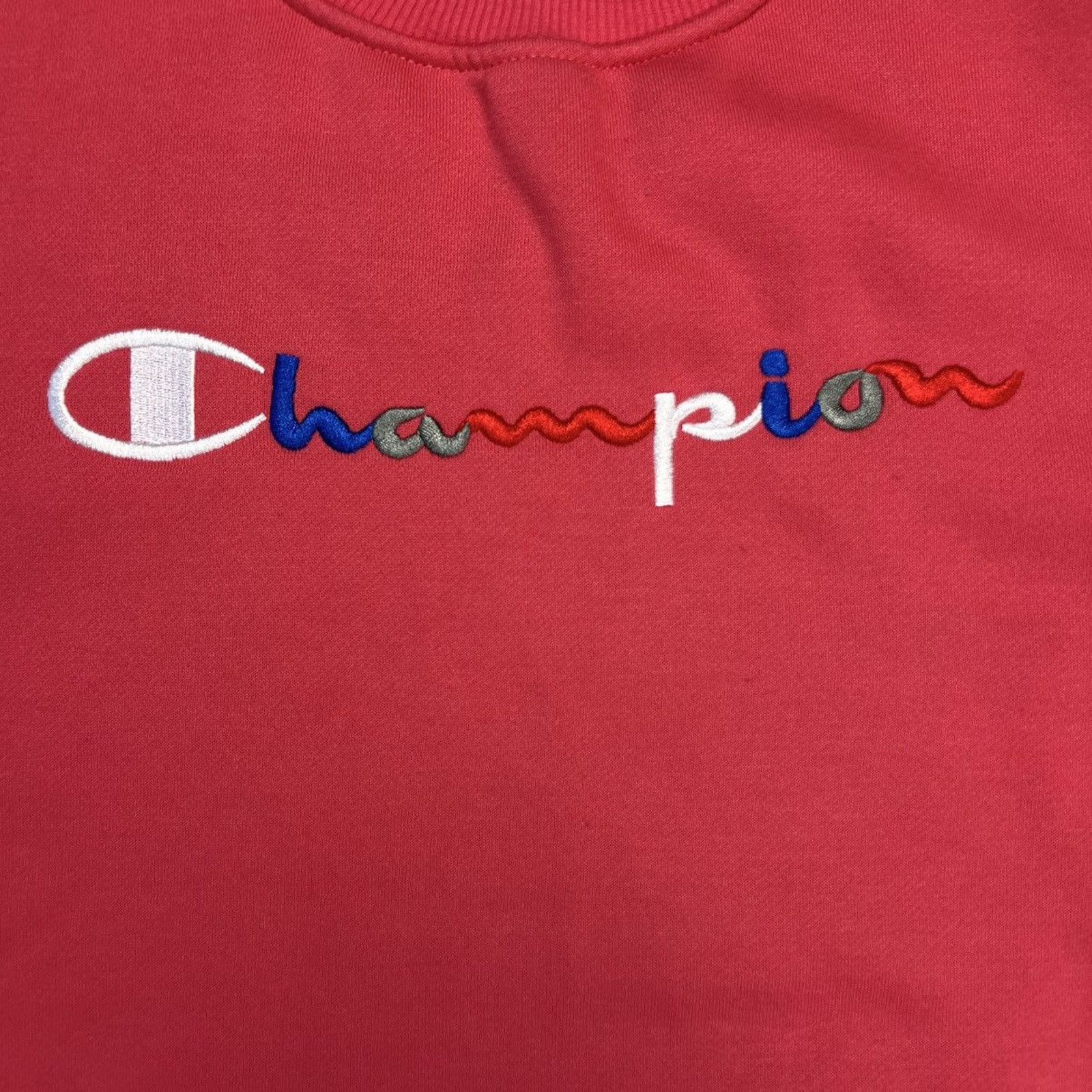 Champion × Vintage Champion Sweatshirt Script Athletic Pullover Long Sleeve Size US XL / EU 56 / 4 - 2 Thumbnail