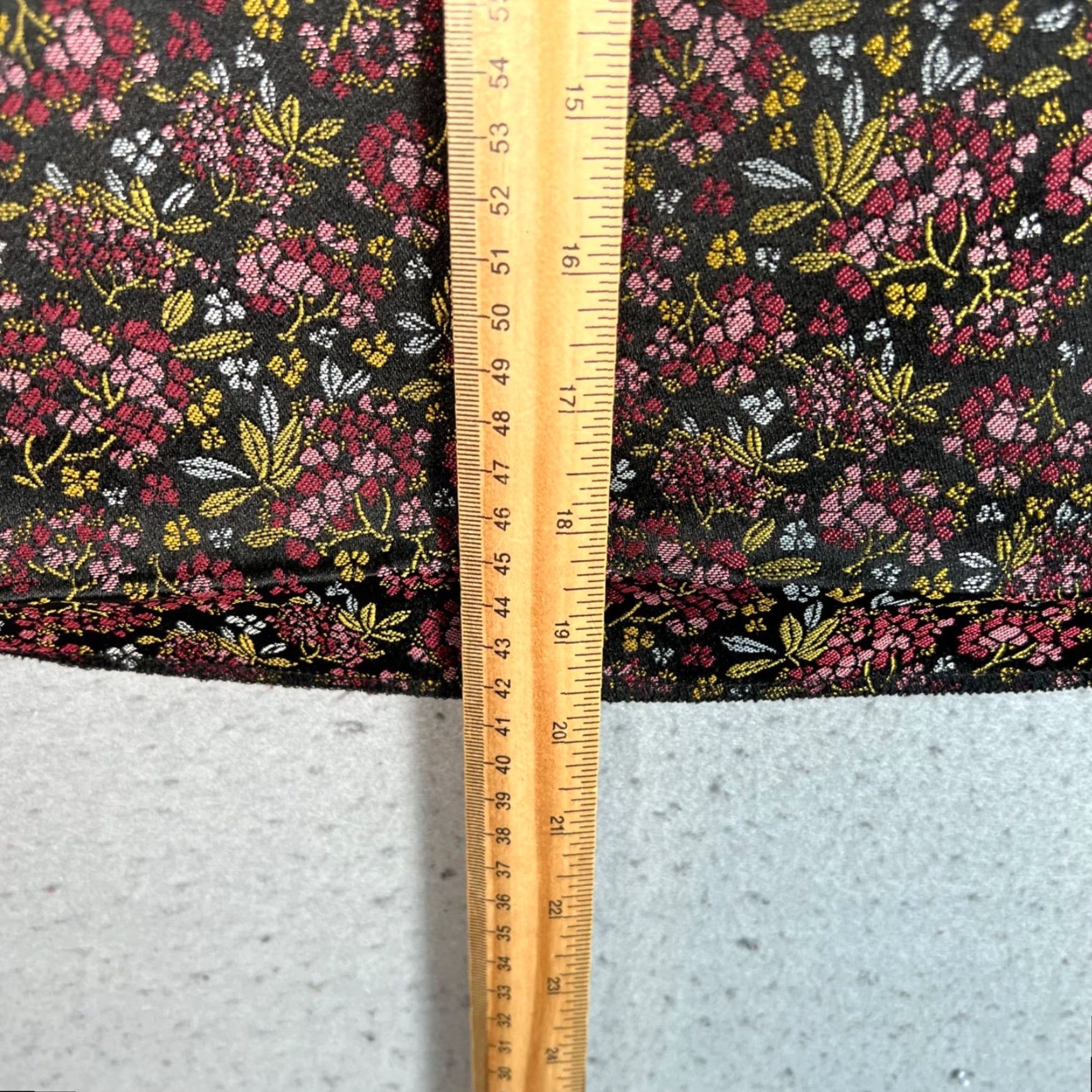 Loft Loft Ann Taylor Black Pink Floral Printed Pencil Skirt Womens 4 Polyester Short Slim Fit Size 27" / US 4 / IT 40 - 6 Thumbnail