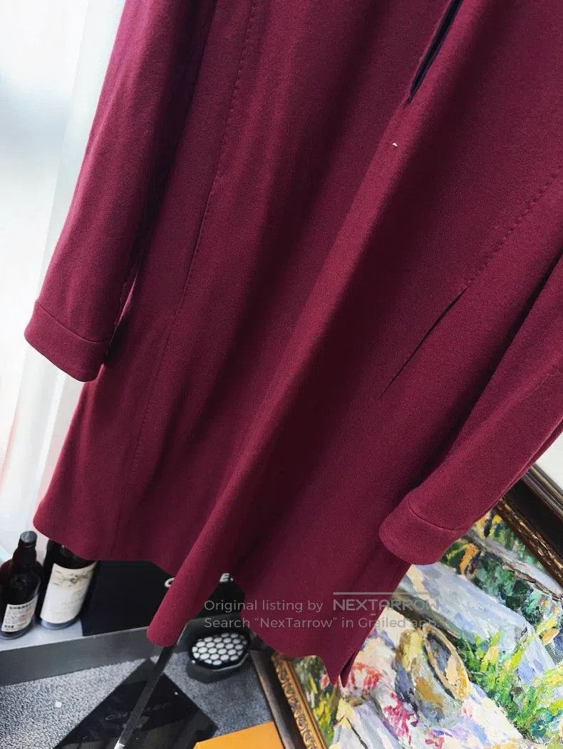Loro Piana Loro Piana Burgundy shirt dress Size XS / US 0-2 / IT 36-38 - 4 Thumbnail