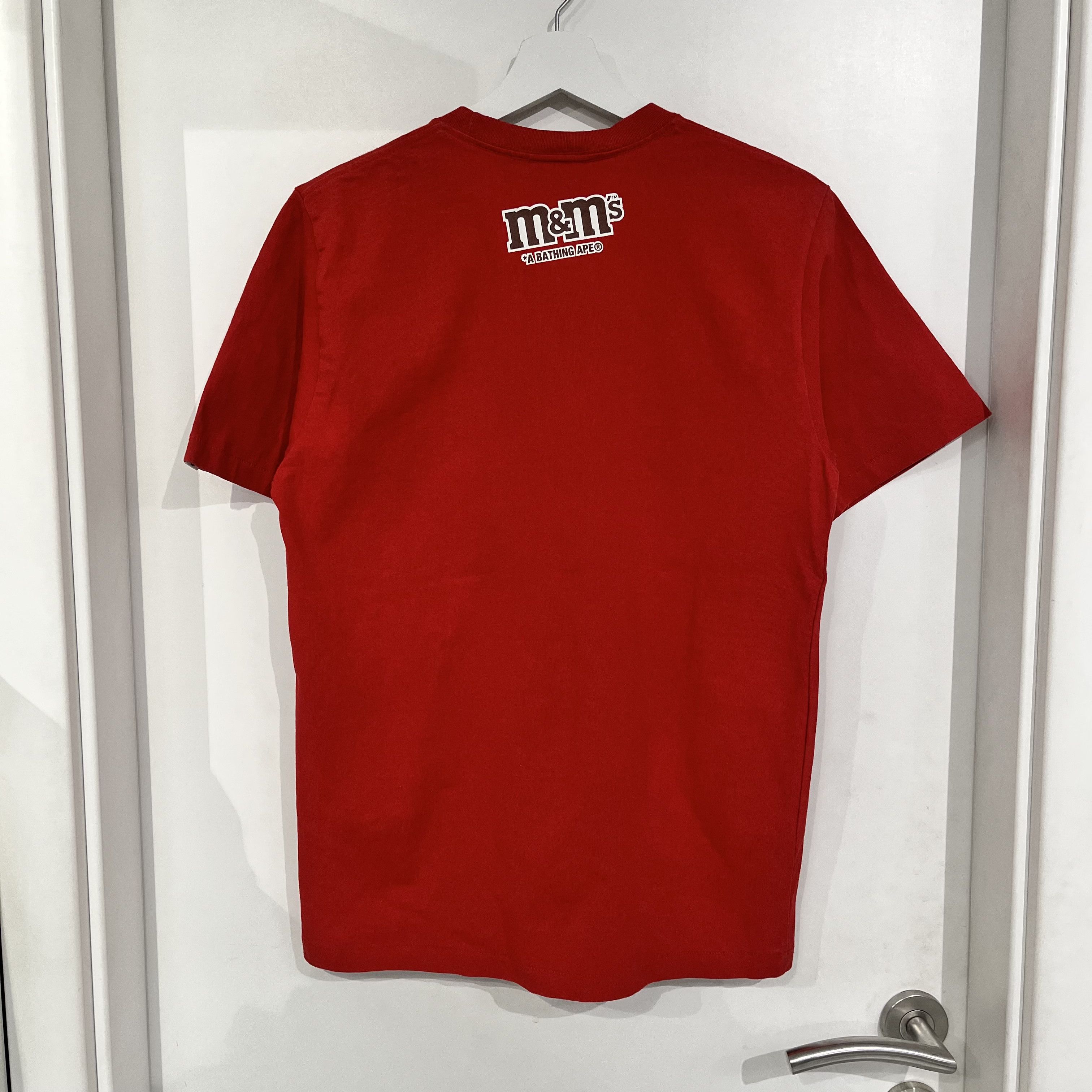 Bape Bape x M&M's Womens College Tee Red Size M / US 6-8 / IT 42-44 - 2 Thumbnail