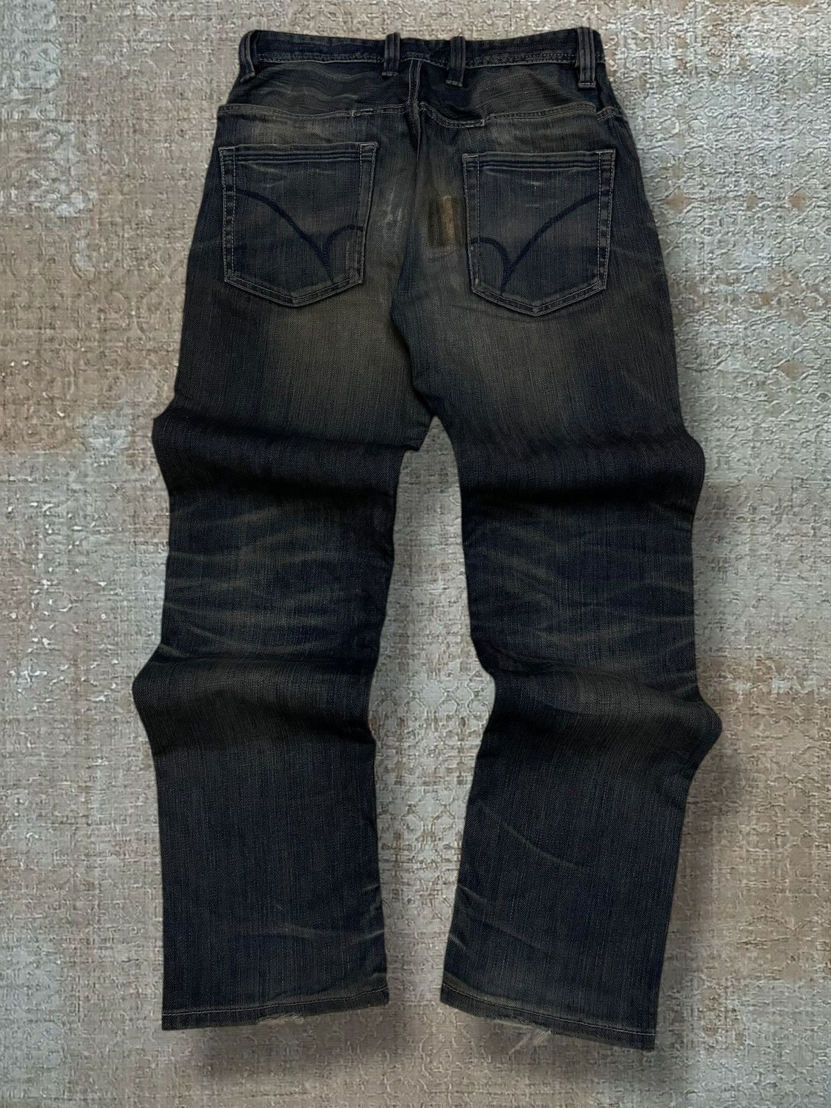 Japanese Brand Vintage 1990s Designer Back Number Mudwash Style Denim Size US 28 / EU 44 - 8 Thumbnail