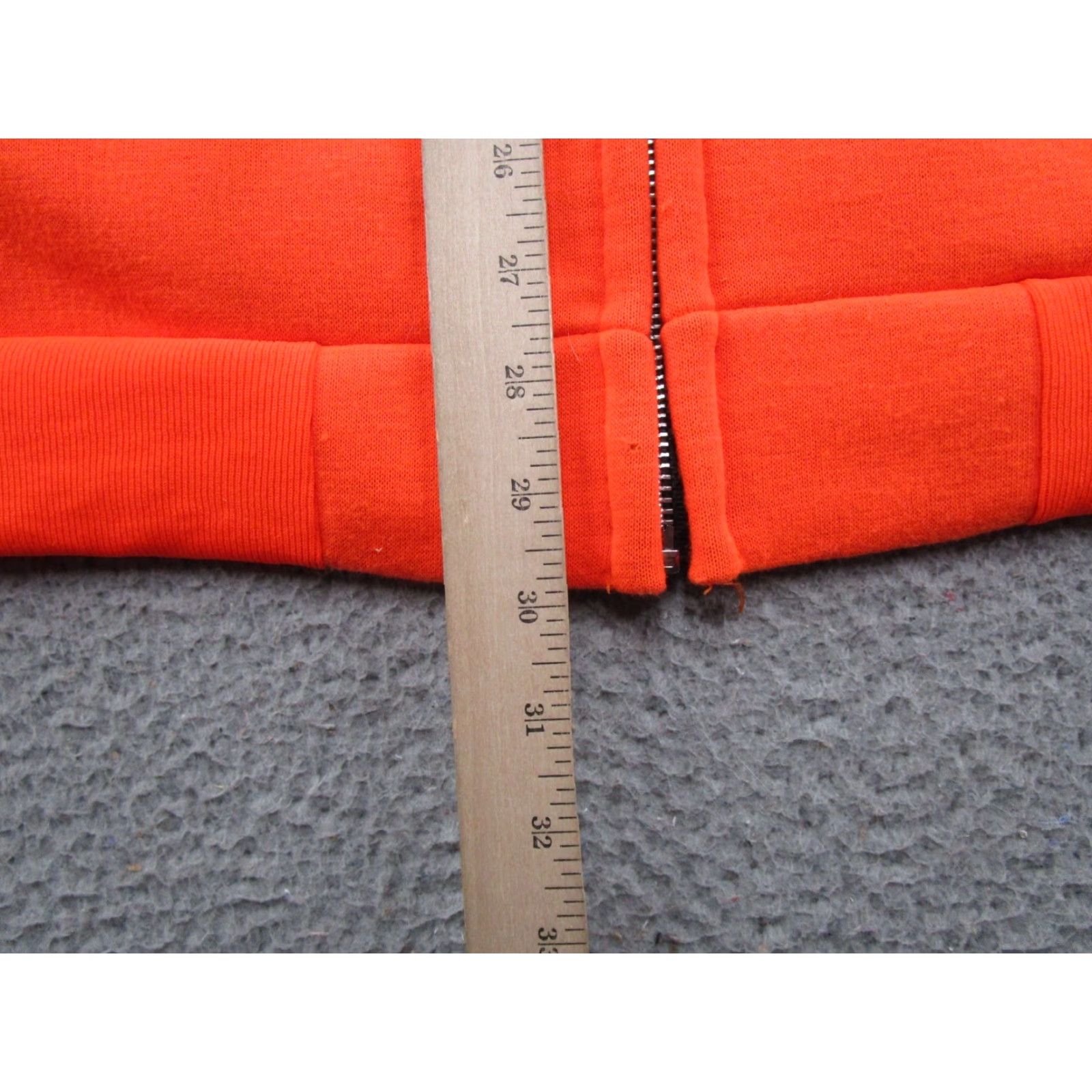 Vintage VTG Muleskins Hoodie Mens XL Blaze Orange Work Thermal Lined Zip Sweatshirt 90s Size US XL / EU 56 / 4 - 6 Thumbnail