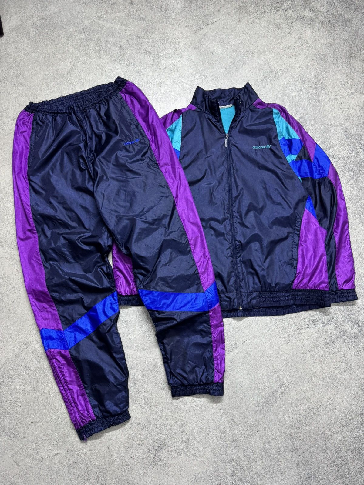 Adidas Vintage Adidas Nylon Track Suit Very Rare Retro 90’s Size US L / EU 52-54 / 3 - 4 Thumbnail