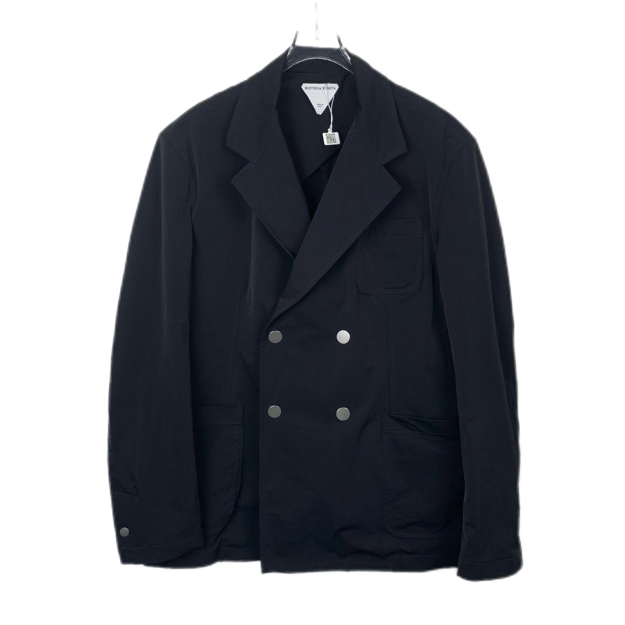 Bottega Veneta Bottega Veneta Black Double-Breasted Suit Jacket Size 50 Mad Size US M / EU 48-50 / 2 - 1 Thumbnail