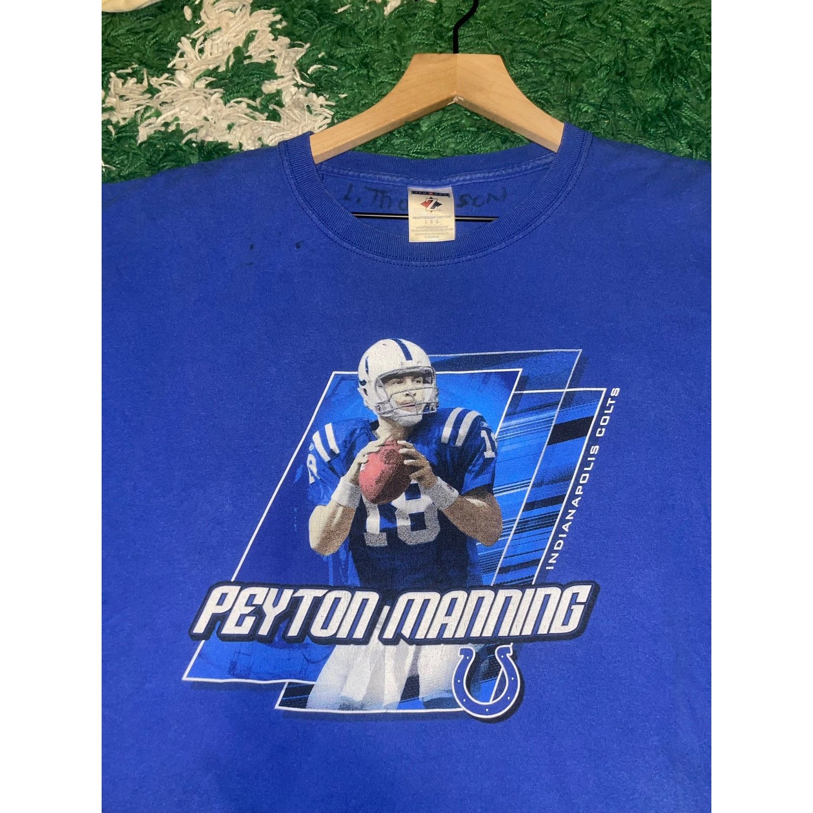 Jerzees Vintage Peyton Manning Shirt Indianapolis Colts Tee 2000s L Size US L / EU 52-54 / 3 - 12 Thumbnail