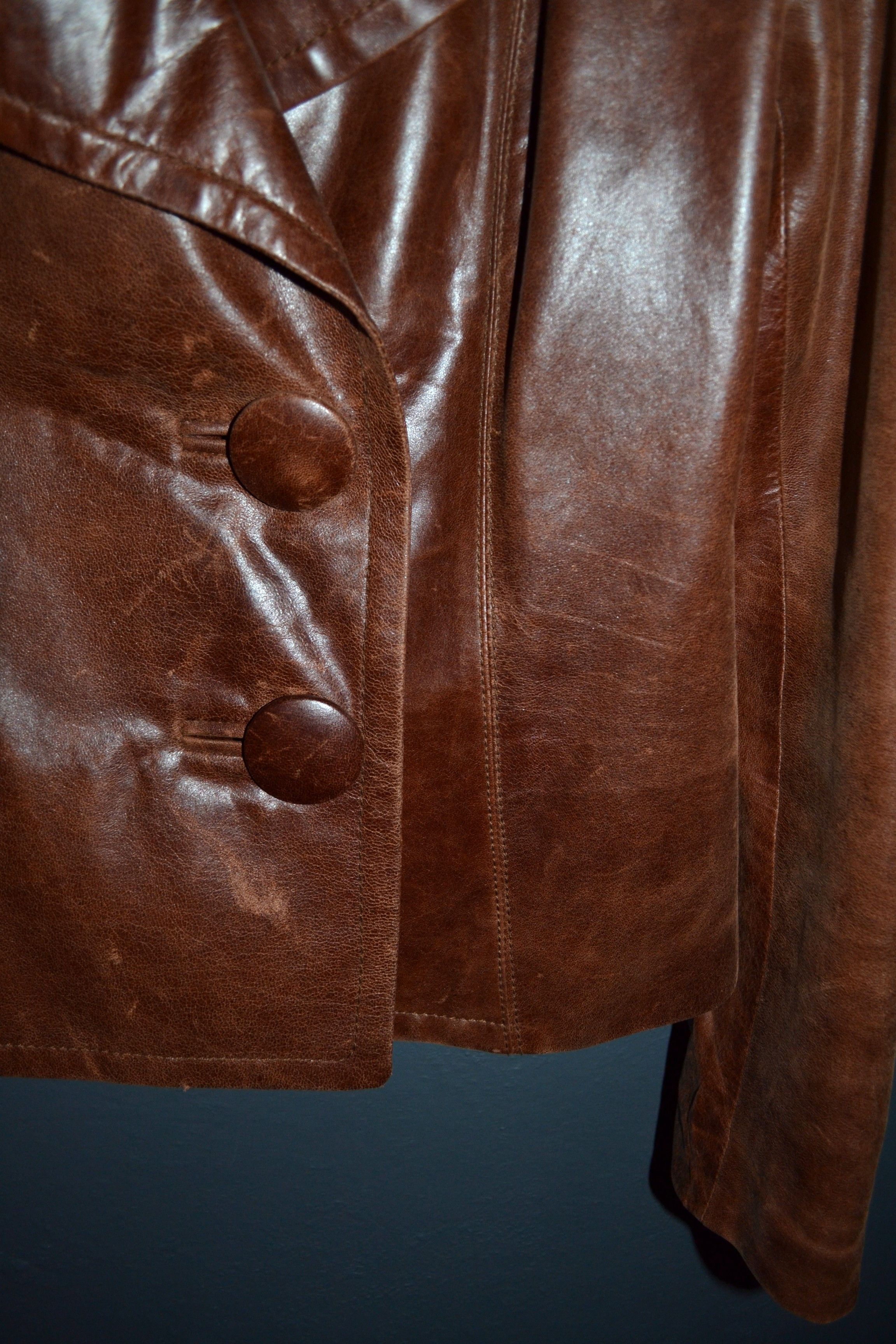 Other Martin Grant Paris M size Brown Leather Jacket Women’s Size M / US 6-8 / IT 42-44 - 7 Thumbnail