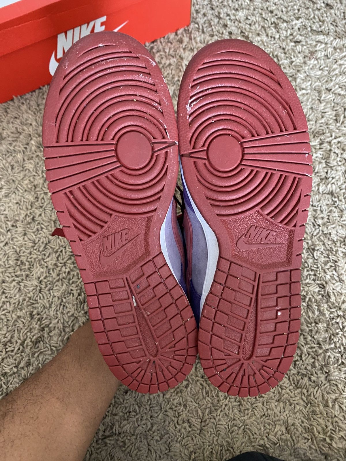 Nike Nike dunk low plum Sz 10 Size US 10 / EU 43 - 6 Thumbnail