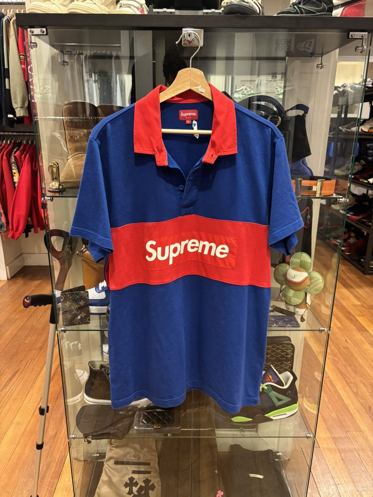 USED Supreme Box logo Polo ラグビー M Supreme Supreme box logo rugby | Grailed