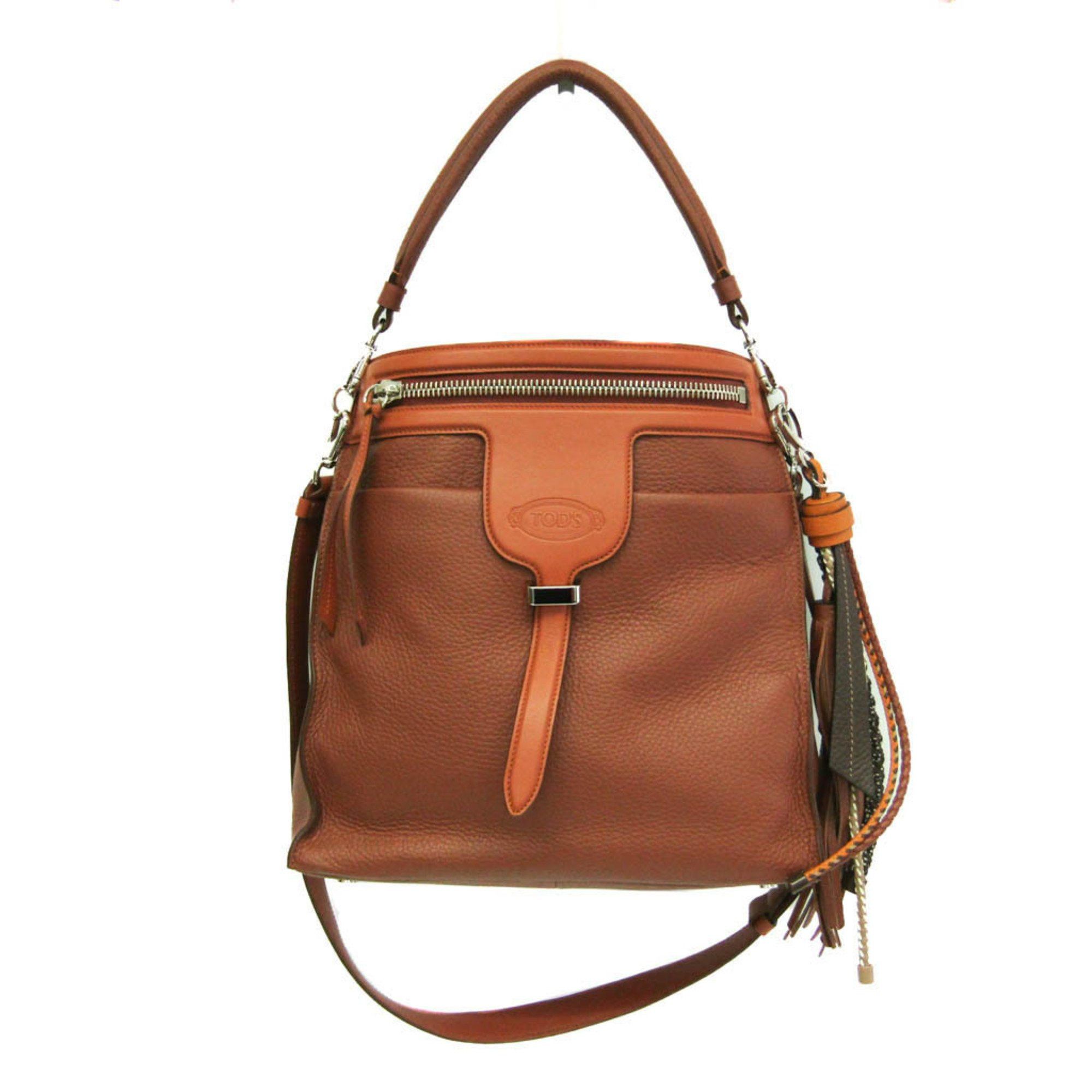 Tod's Brown Leather Tote Bag (Pre-Owned) Size ONE SIZE - 1 Thumbnail