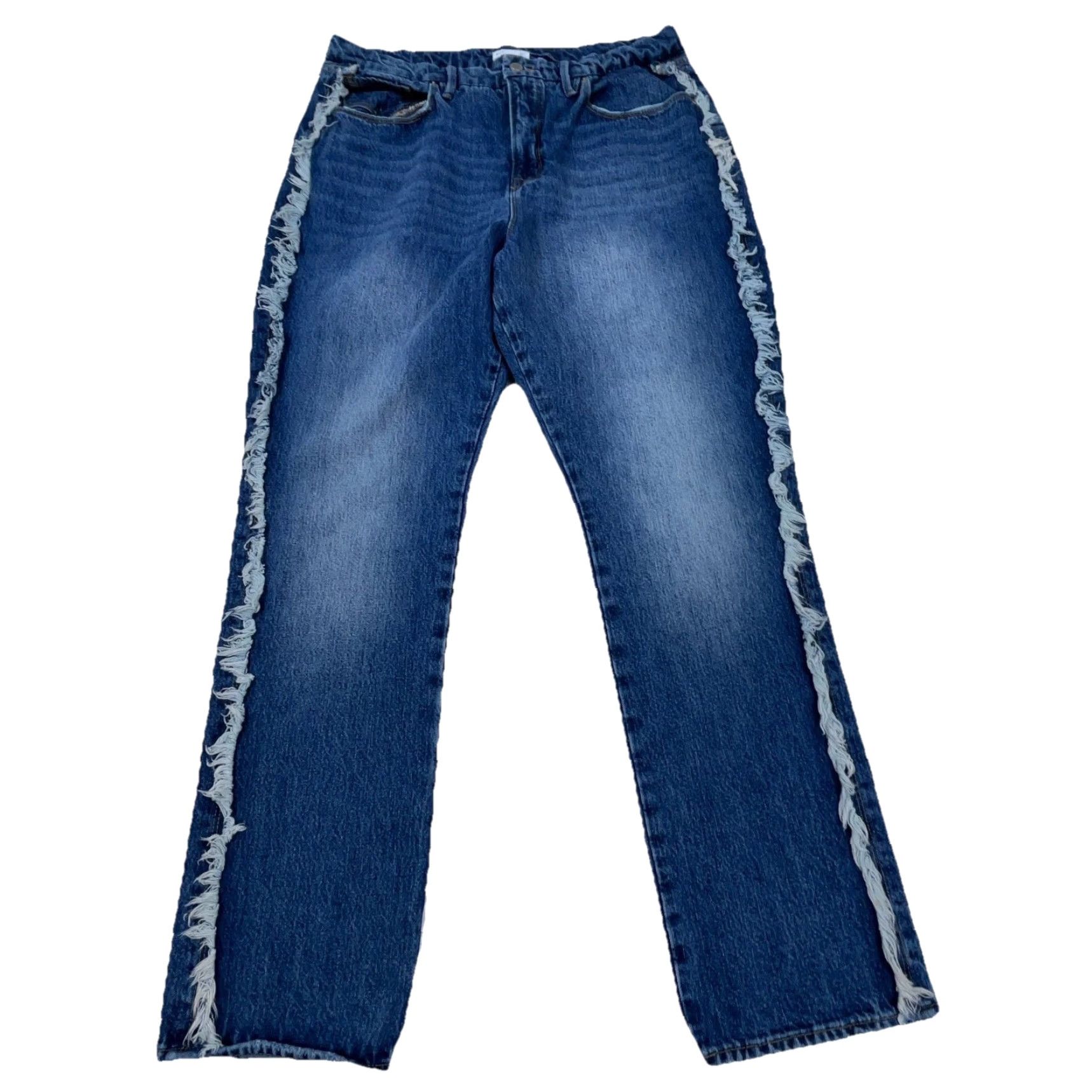 Good American Good American Jeans Women 15 Skinny High Rise Waist Med Wash Faded Pants Ladies Blue Size 36" / US 14 / IT 50 - 2 Thumbnail