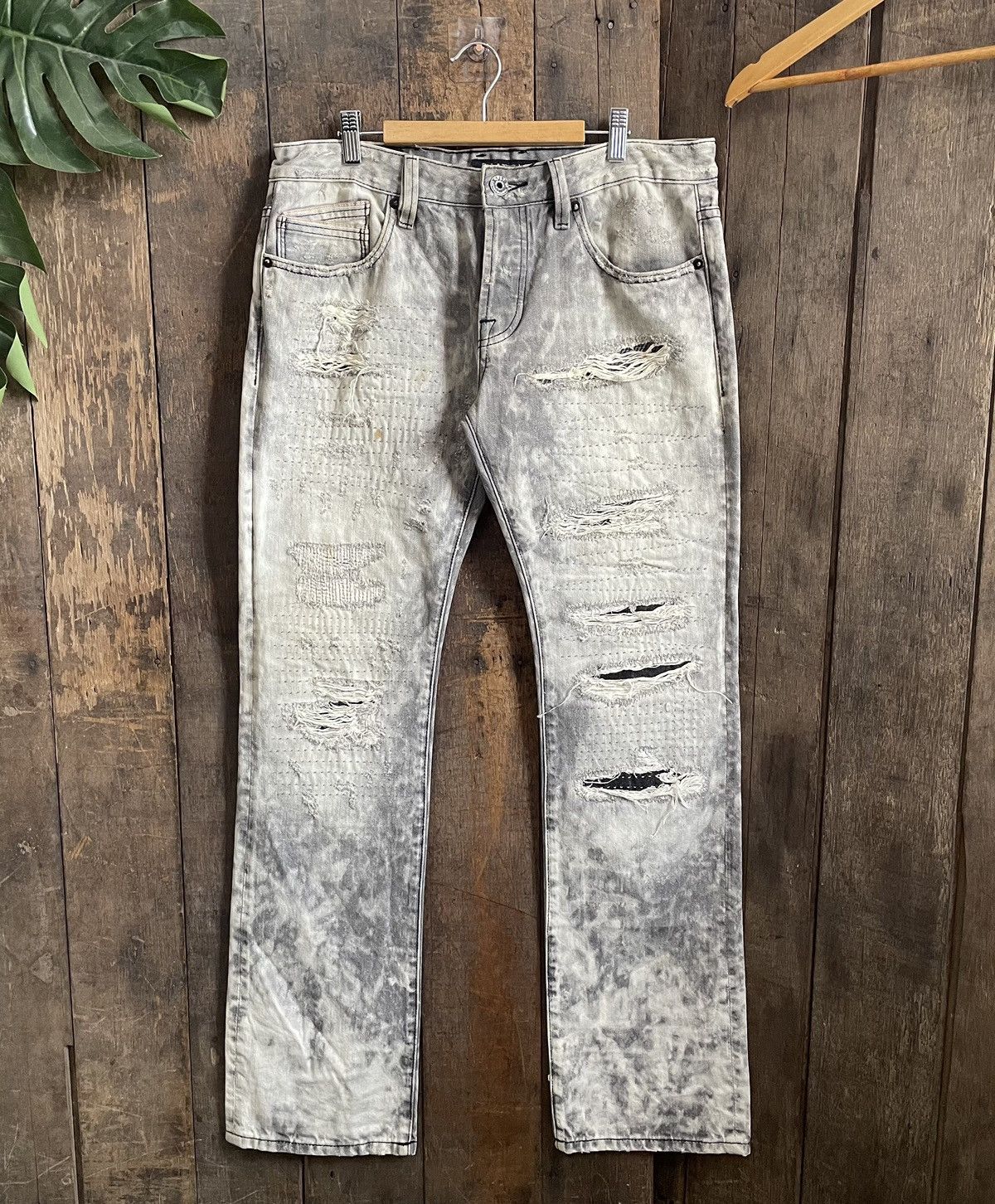 Cult Of Individuality Cult of Individuality Boro Denim Jeans Size US 32 / EU 48 - 1 Thumbnail