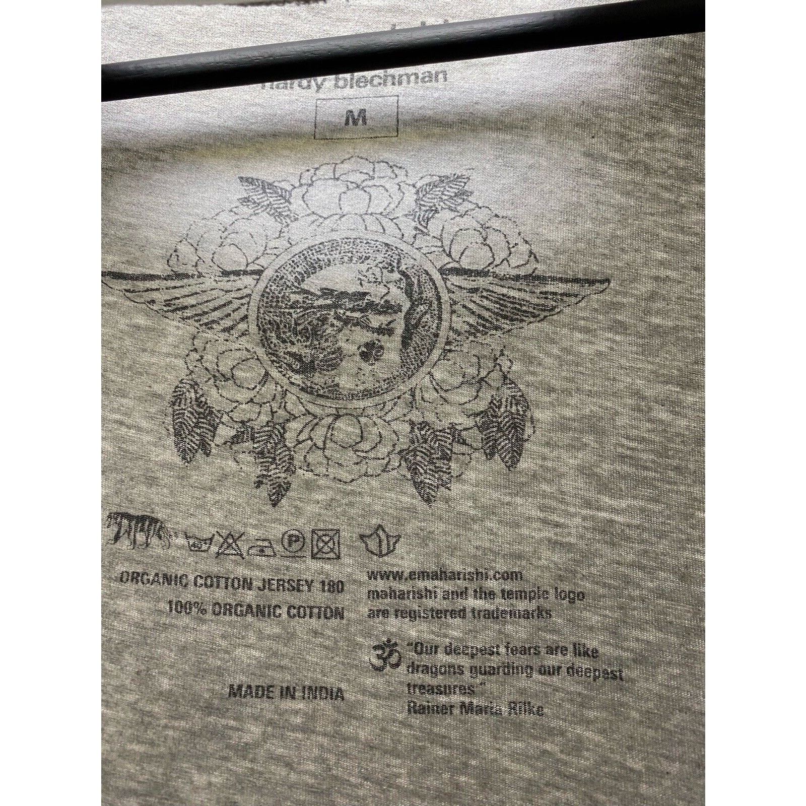 Maharishi Maharishi Hardy Bleacman Artwork T Shirt Size M Grey Men Size US M / EU 48-50 / 2 - 11 Thumbnail