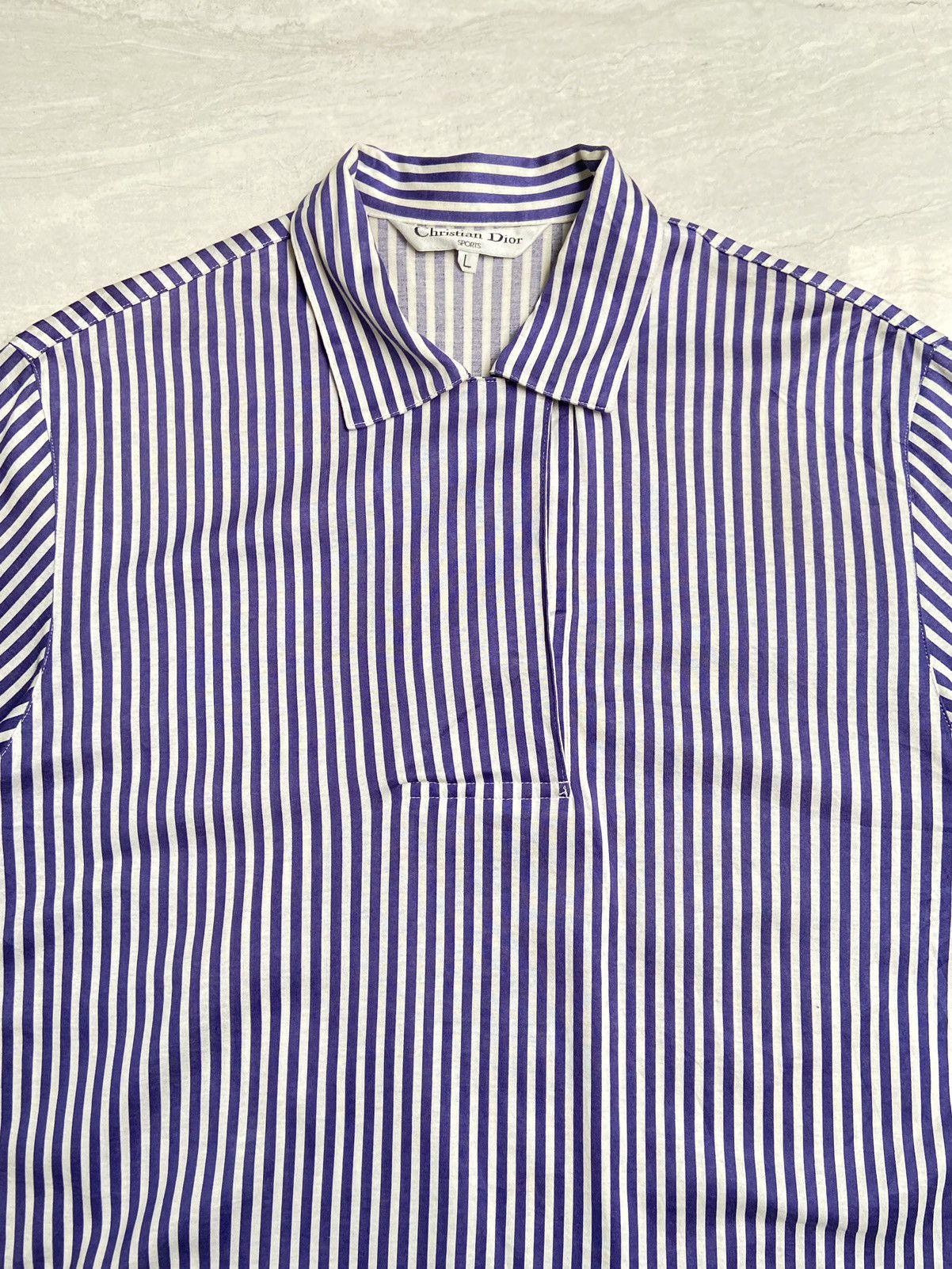 Christian Dior Monsieur × Dior CHRISTIAN DIOR SPORTS Striped Shirt Size S / US 4 / IT 40 - 8 Thumbnail