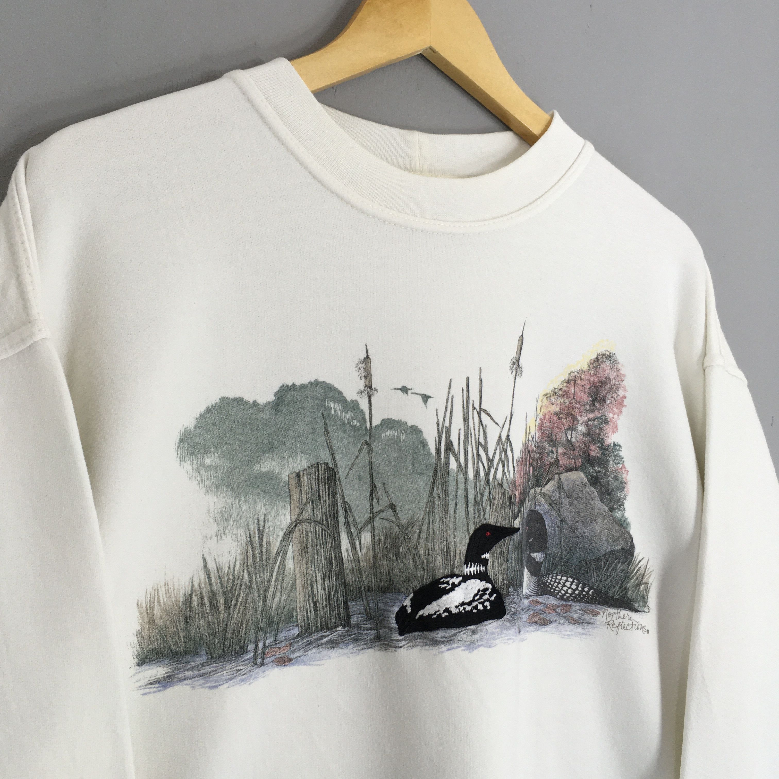 Northern Reflections Vintage Common Loon National Wildlife Sweatshirt Small Size US S / EU 44-46 / 1 - 3 Thumbnail