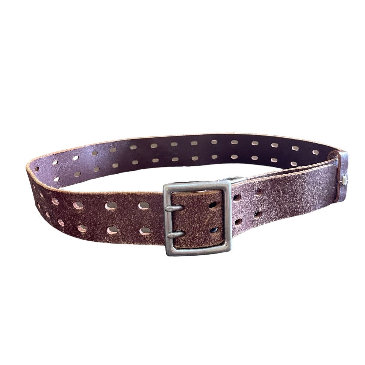 Japanese Brand × Leather × Vintage Vintage Tactical Distressed Leather Belt Size ONE SIZE - 2 Thumbnail