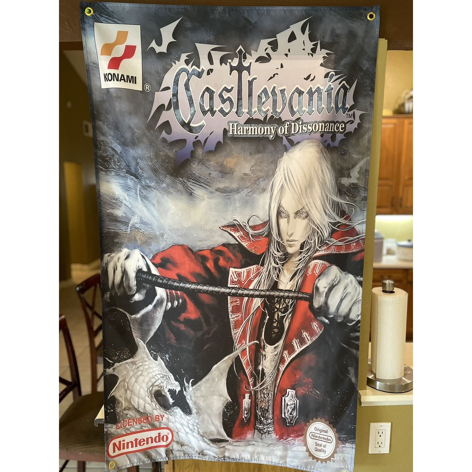 Nintendo Castlevania Harmony of Dissonance 5' Flag Nintendo Game Boy Size ONE SIZE - 1 Thumbnail
