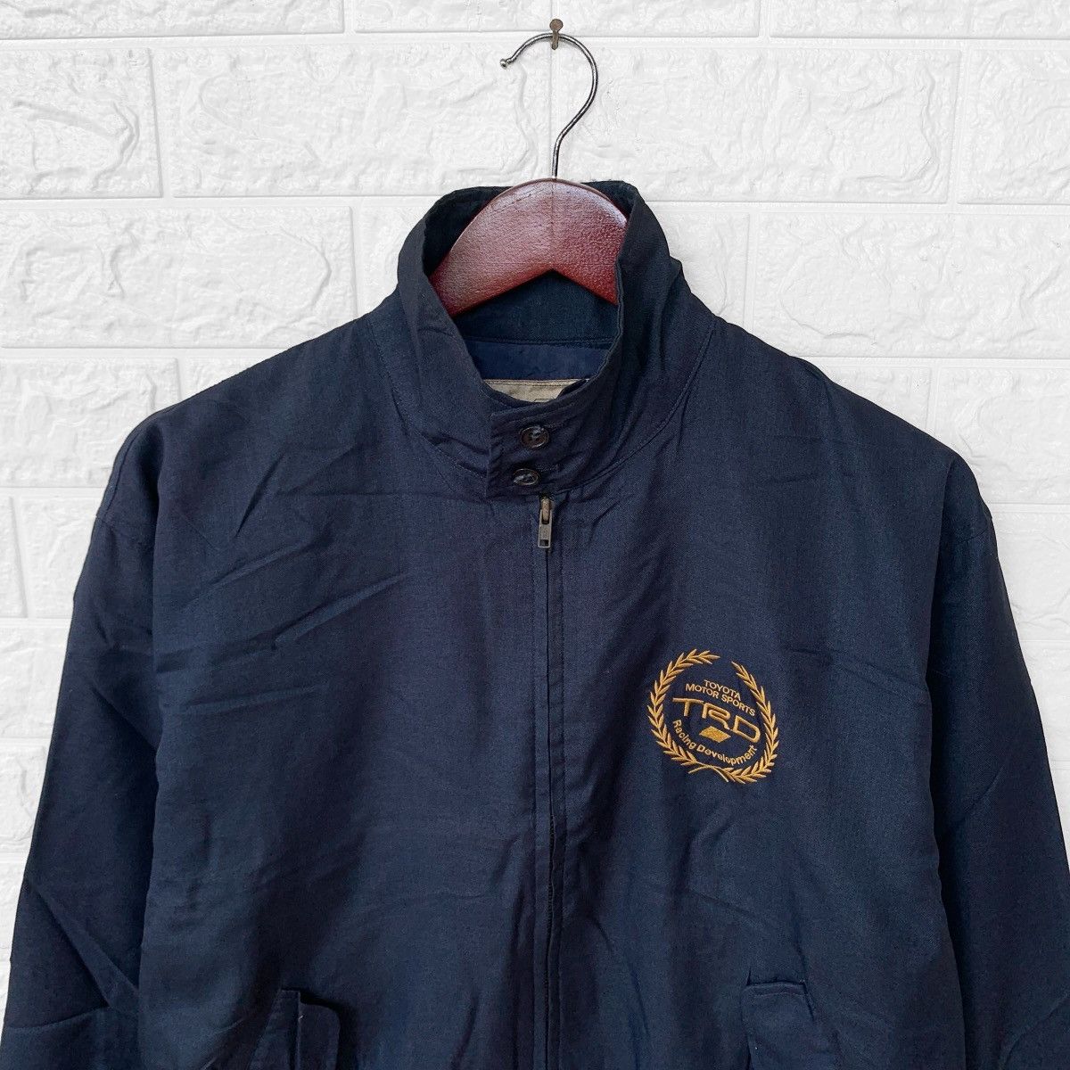 Vintage Vintage 90s Toyota Motorsport Navy Jacket Nylon Embroidered Size US M / EU 48-50 / 2 - 4 Thumbnail