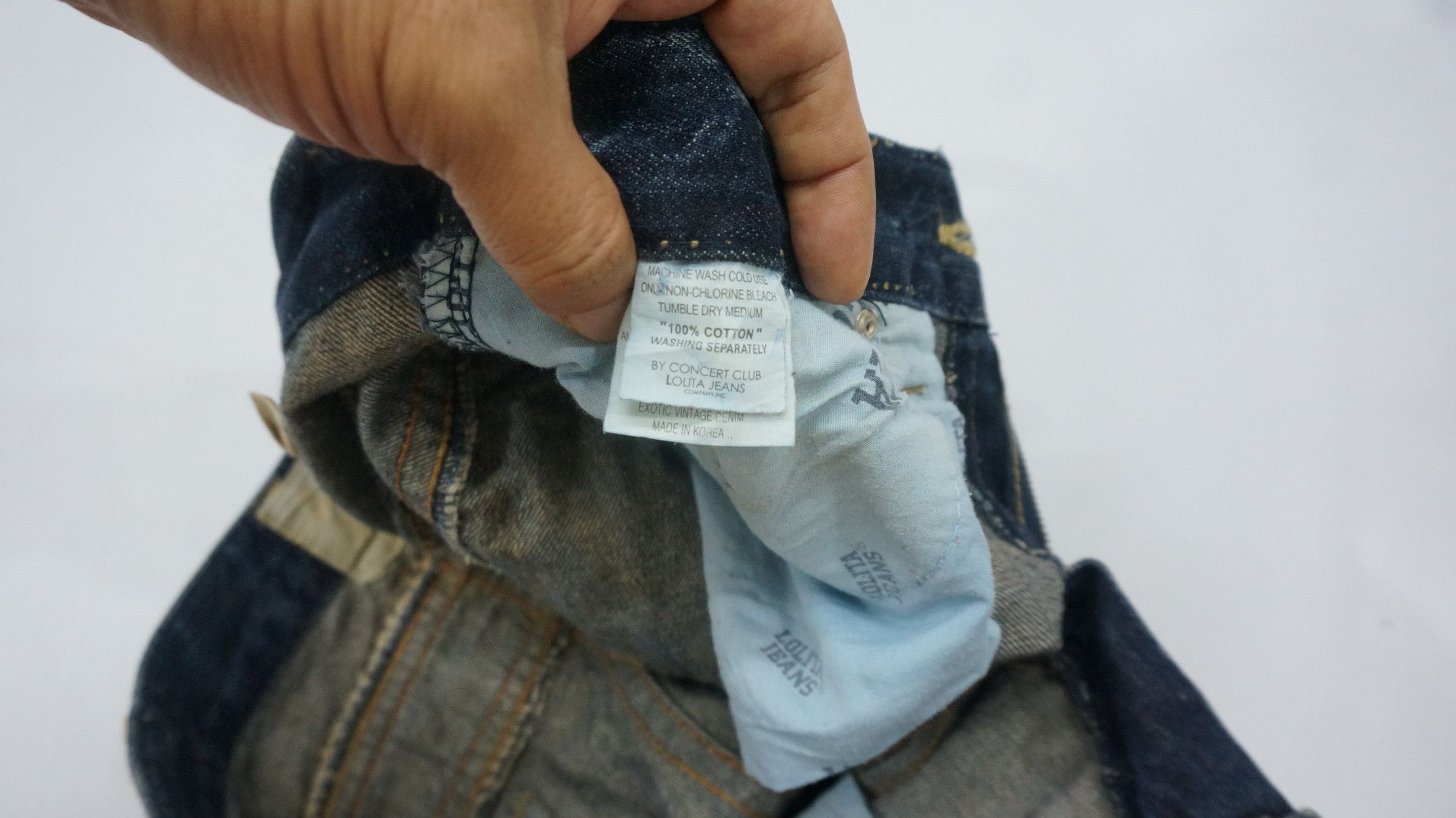 Japanese Brand Vintage 🔥 Yoshitomo Nara x Lolita Distressed Jeans Size US 34 / EU 50 - 13 Thumbnail