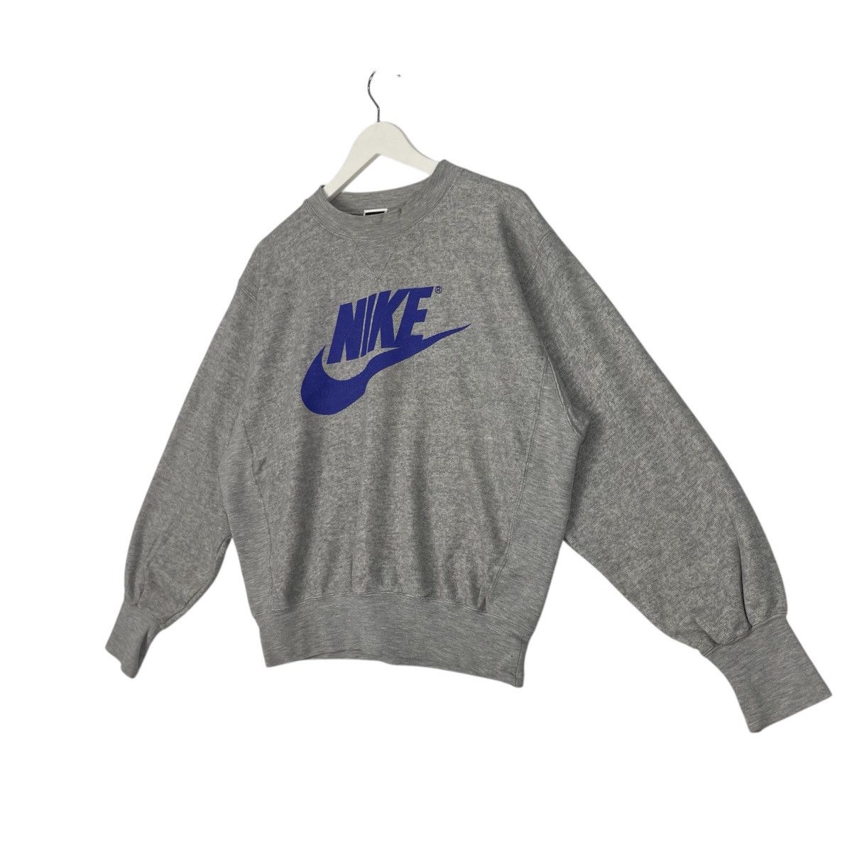 Designer × Vintage Vintage Hoodie/sweater 90s Nike swoosh sweatshirt big logo Size US L / EU 52-54 / 3 - 2 Thumbnail