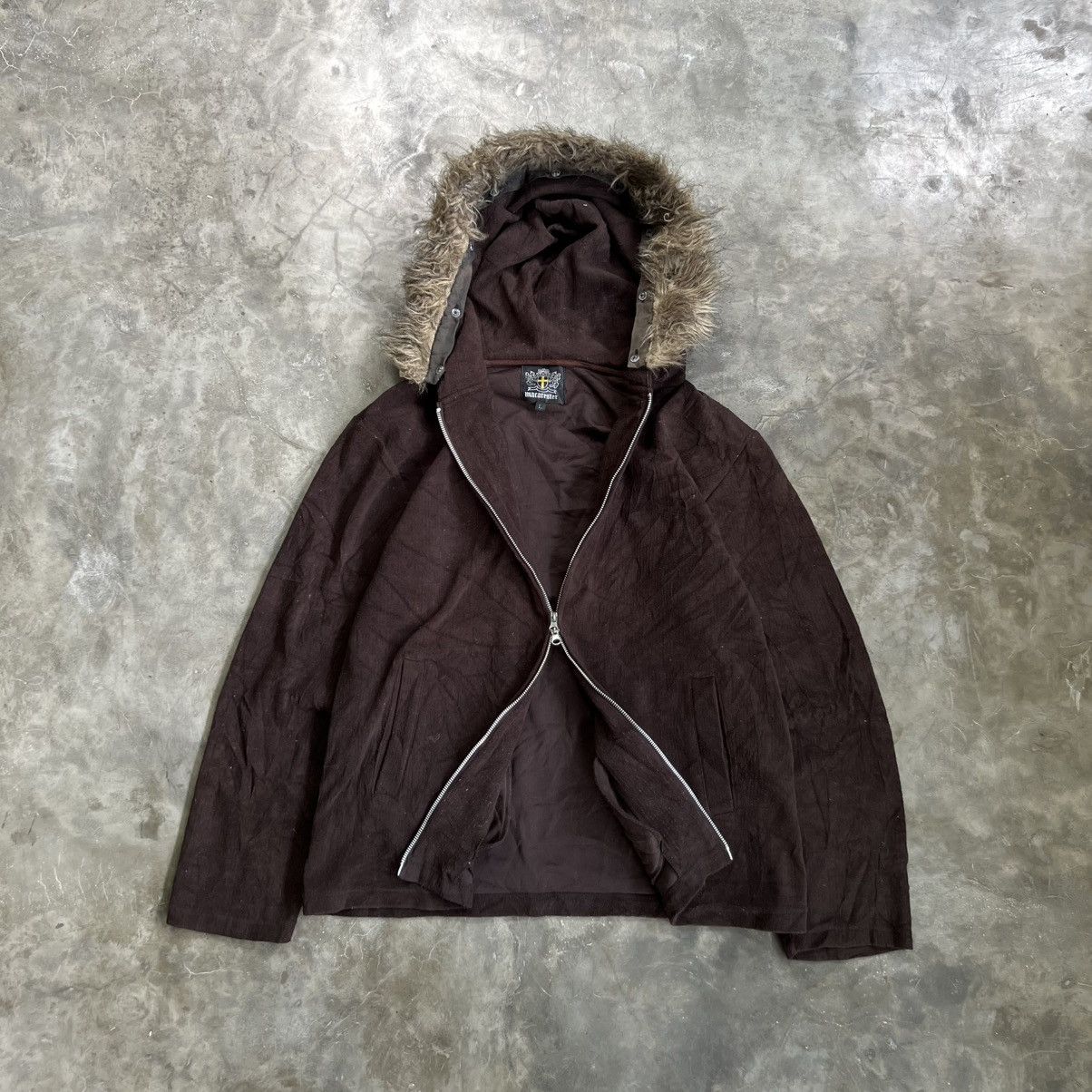14th Addiction 2000s Macarester 14th Addiction Style Ribbed Fur Zip Hoodie Size US L / EU 52-54 / 3 - 1 Thumbnail