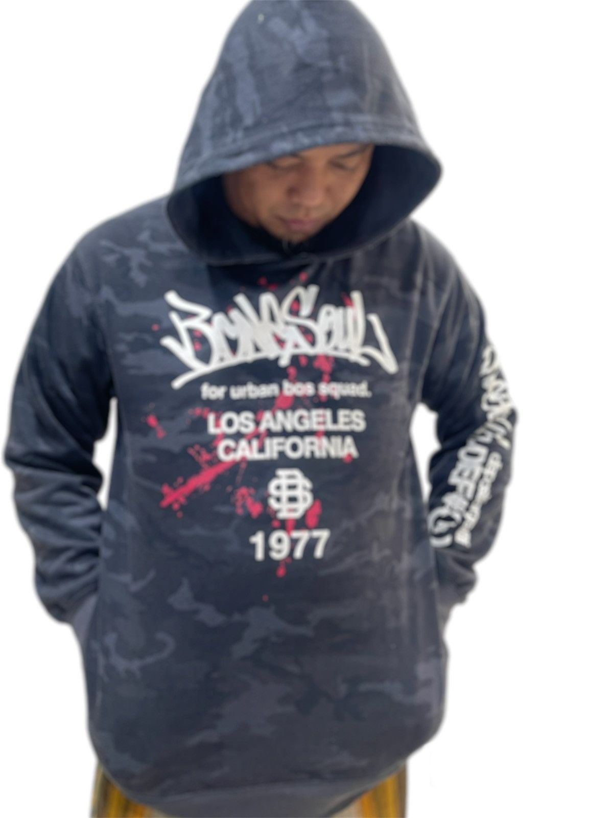 Japanese Brand × Vintage VINTAGE B ONE SOUL BIG LOGO HOODIE DOUBLE SIDE POCKET Size US XL / EU 56 / 4 - 14 Thumbnail
