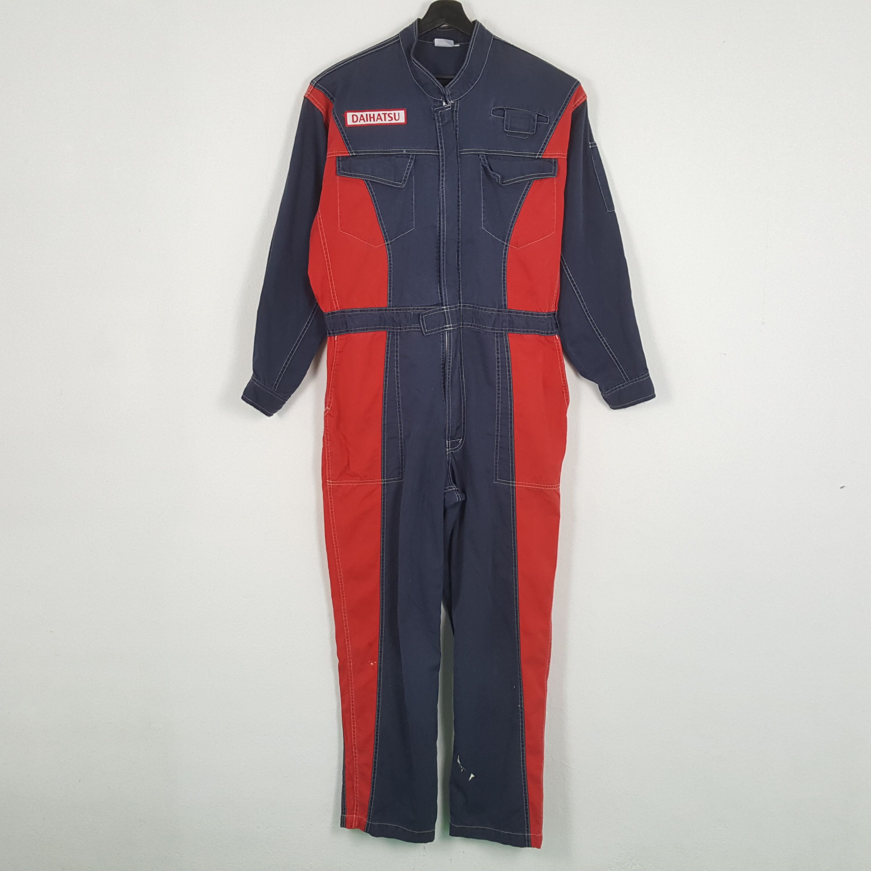 Vintage DAIHATSU Japanese Motorsports Workwear Coverall Jacket Size US XL / EU 56 / 4 - 4 Thumbnail