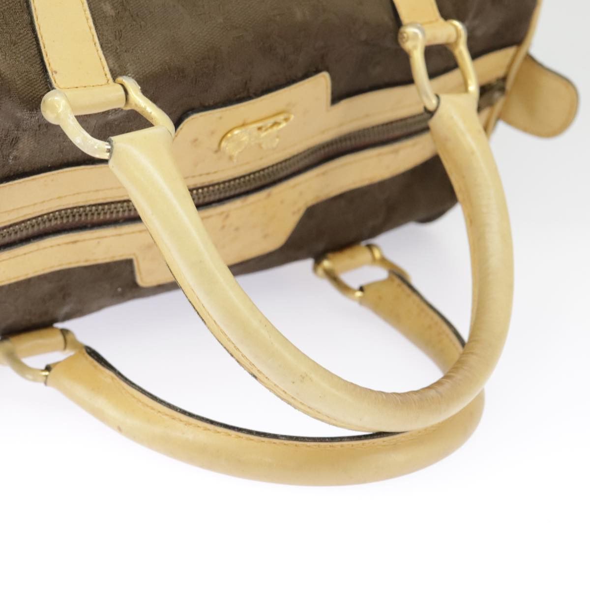 Celine CELINE C Saluki Hand Bag Canvas Brown Size ONE SIZE - 7 Thumbnail