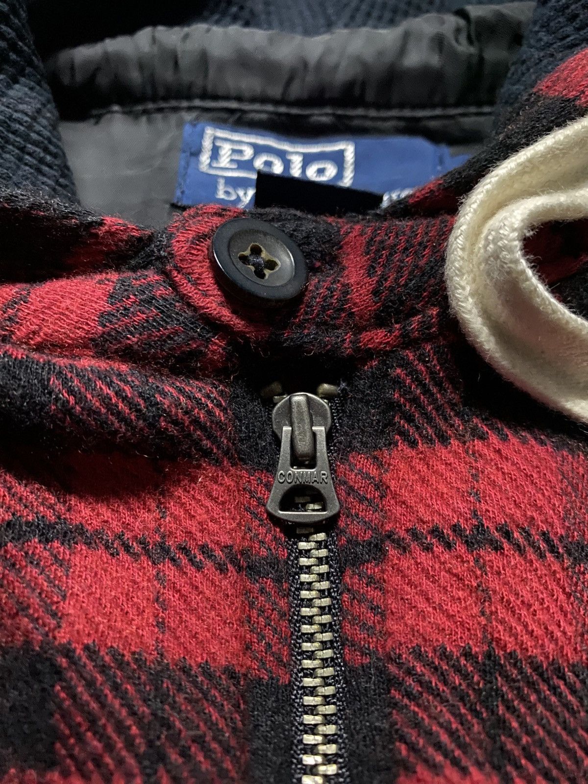 Polo Ralph Lauren ❗️OFFER❗️Polo Ralph Lauren Half Zipper Flannel Hoodie Size US L / EU 52-54 / 3 - 7 Thumbnail