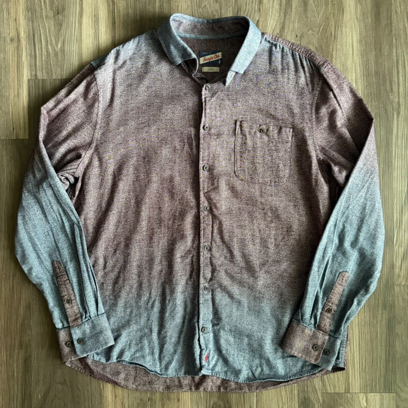 Vintage × johnnie-O Johnnie O Shirt Men's Size L Hombre Blue Maroon Button Up Size US L / EU 52-54 / 3 - 2 Thumbnail
