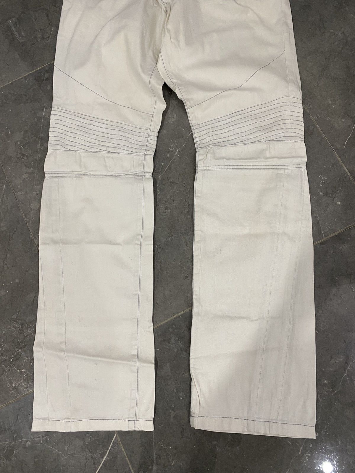 Schlussel Japanese Biker White Pants Vkei