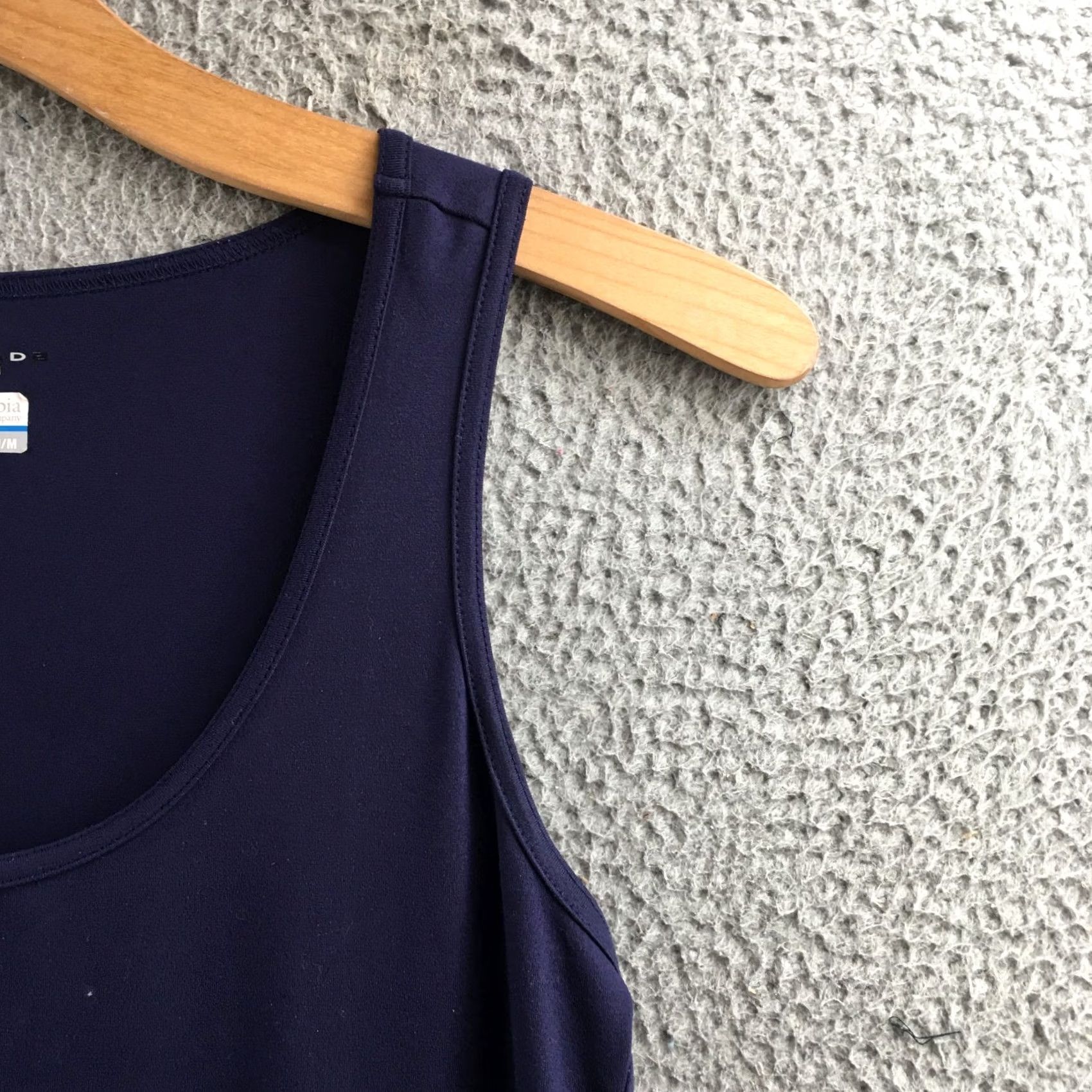 Vintage Columbia Dress Womens M Navy Omni-Shade Sleeveless Pocketed Polka Dot Skirt Dress Size 32" / US 10 / IT 46 - 4 Thumbnail