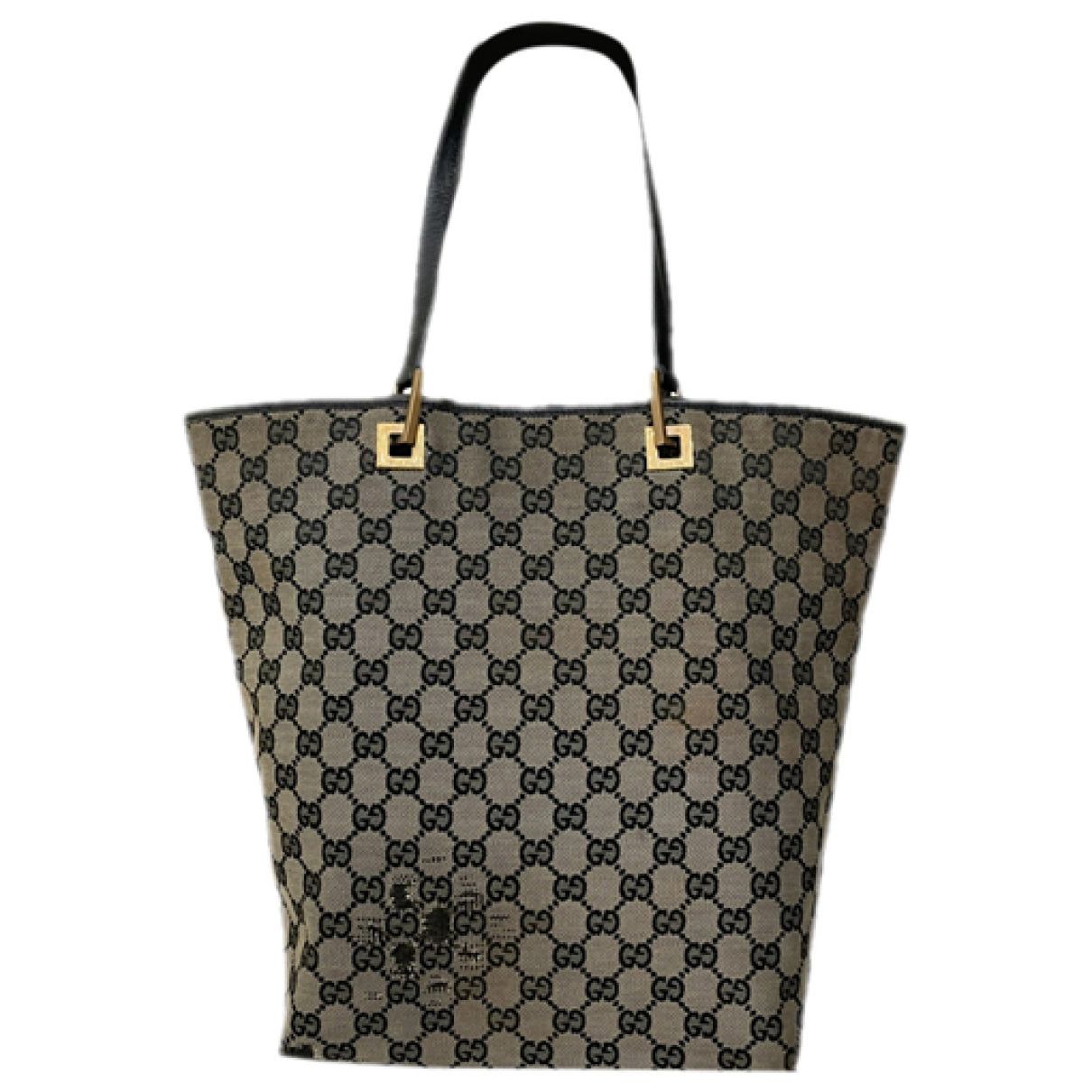 Gucci Jackie Vintage Beige Cotton Handbag Size ONE SIZE - 1 Thumbnail