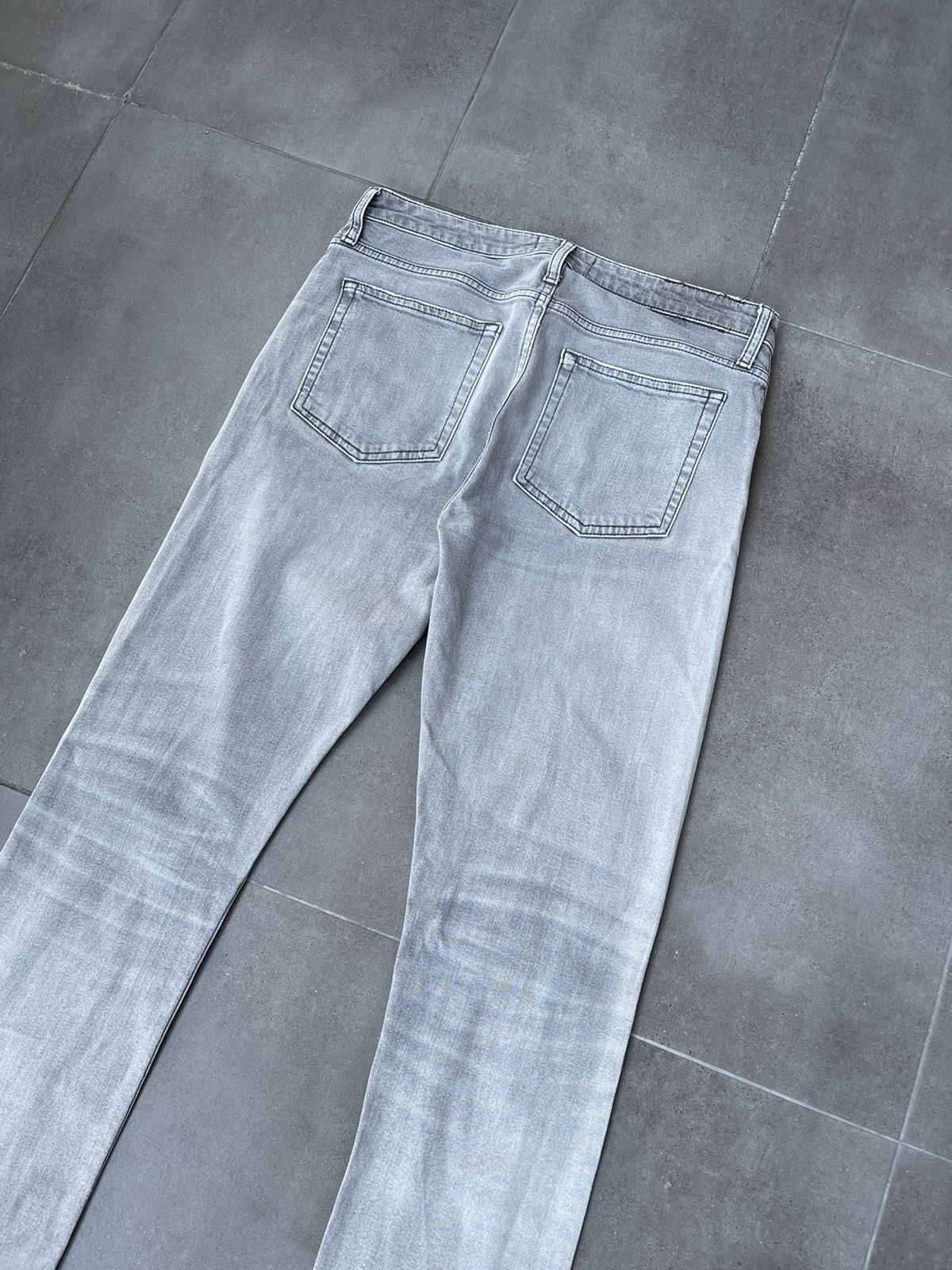 Acne Studios Acne Studios Flex/Zick Washed Gray Denim Pants Size US 31 - 14 Thumbnail