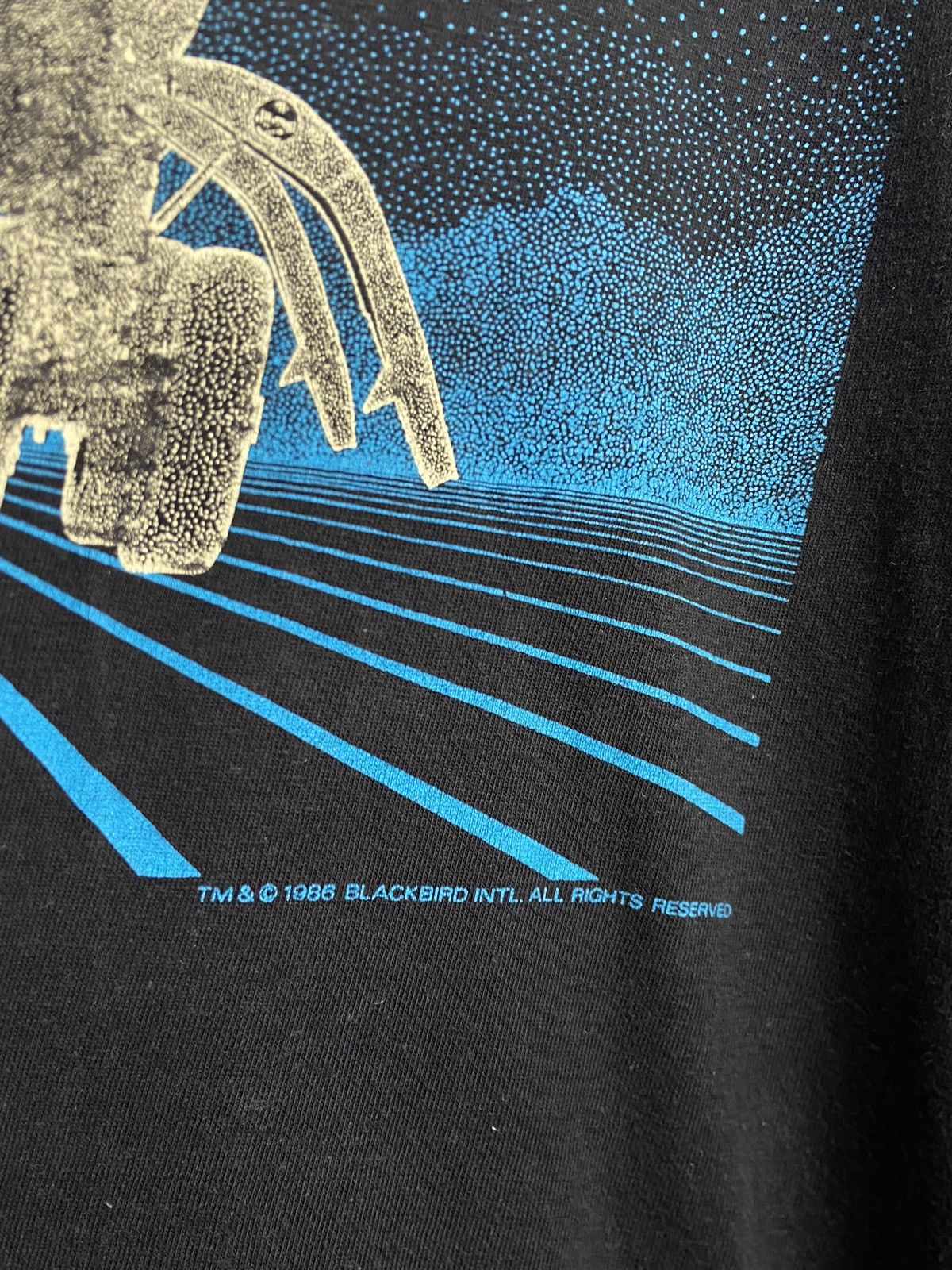 Blackbird × Champion × Vintage Vintage 80s Blackbird Fighter Jet Tee Size US L / EU 52-54 / 3 - 4 Thumbnail