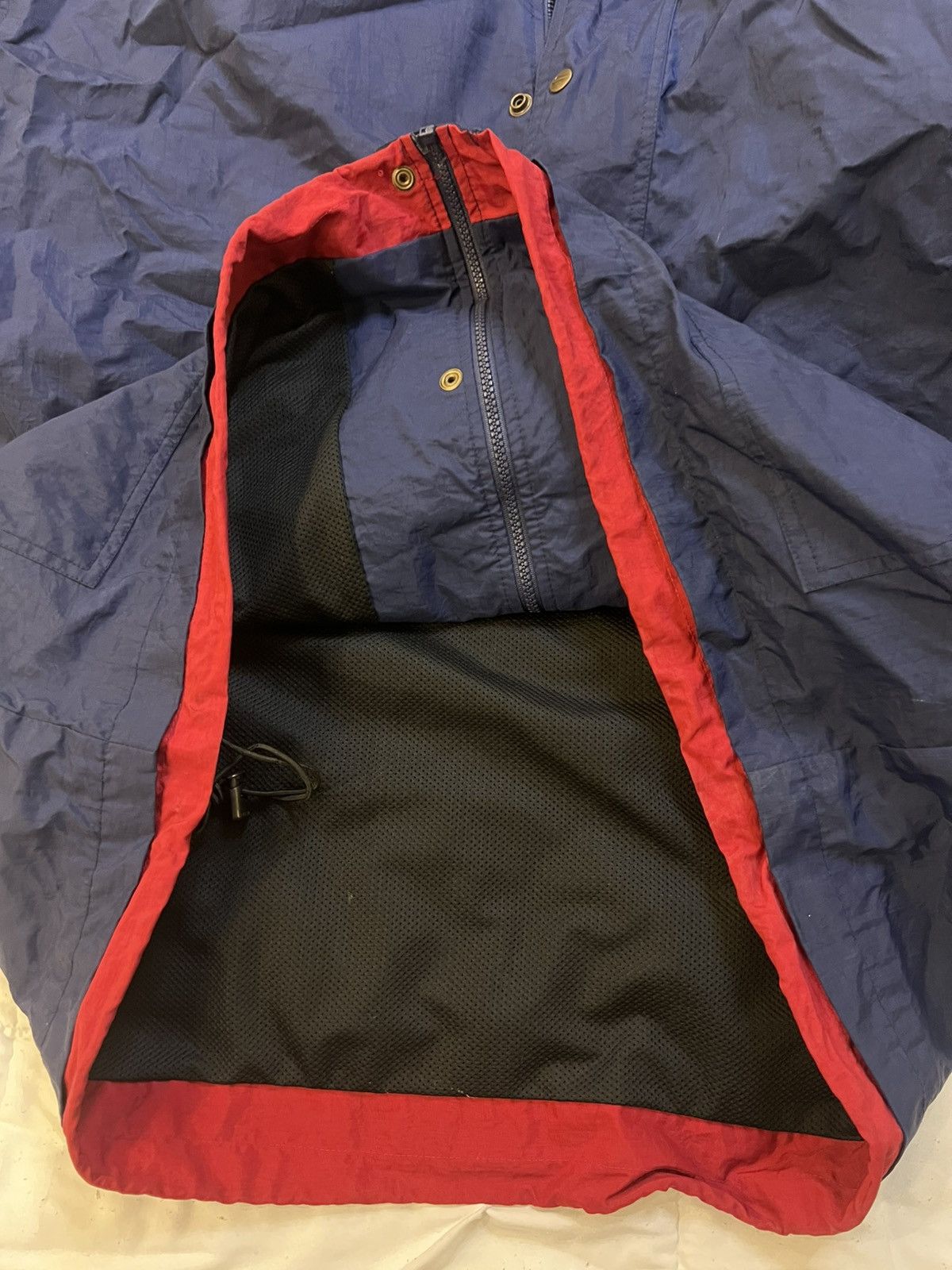 Nike × Vintage Vintage 90’s NIKE Winter Windbreaker Hooded Size US XL / EU 56 / 4 - 9 Thumbnail