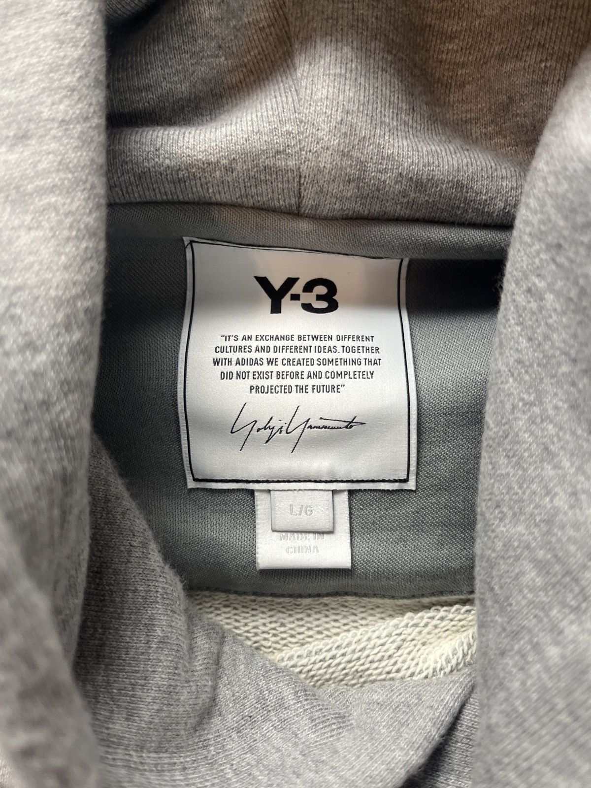 Y-3 Y-3 Grey Hoodie Size US L / EU 52-54 / 3 - 3 Thumbnail